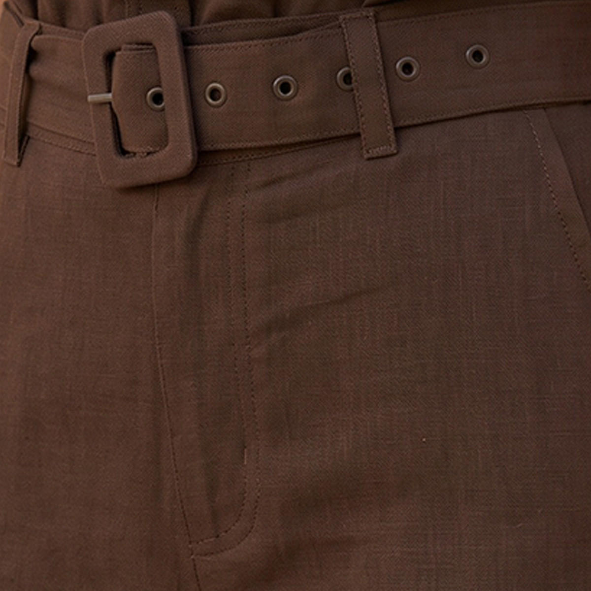بنطلون كارجو واسع الساقين بجيوب من مزيج الكتان من سبلاش يوث-women-clothing-trousers-image-2