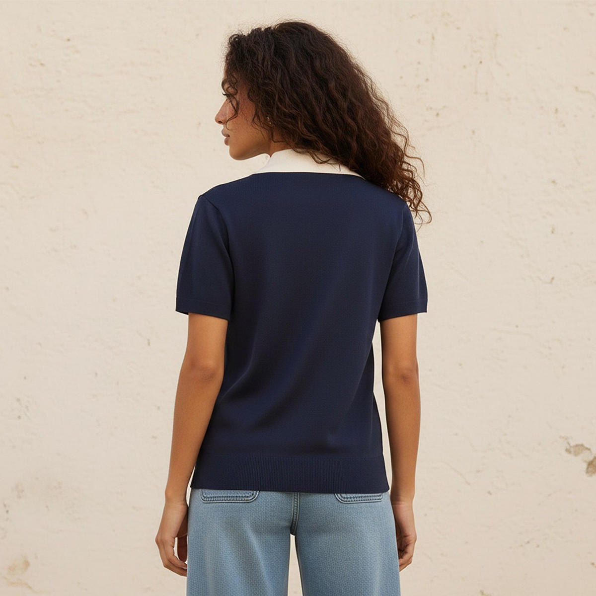 تيشيرت بولو بتطريز شعار من ستارتر-women-clothing-tshirts-image-4