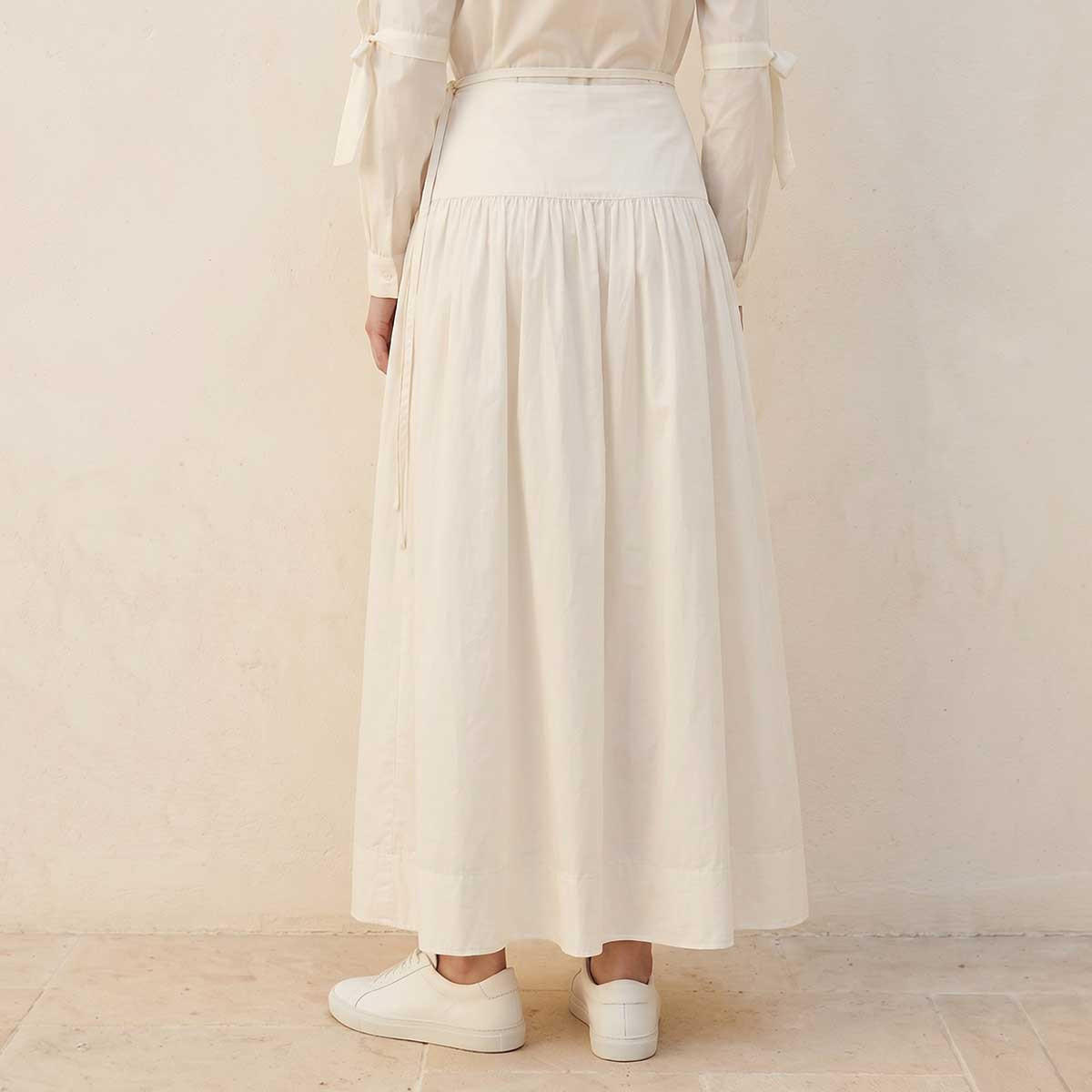 تنورة قطن ماكسي بلفّة جانبية أنيقة من سبلاش يوث-women-clothing-skirts-image-4