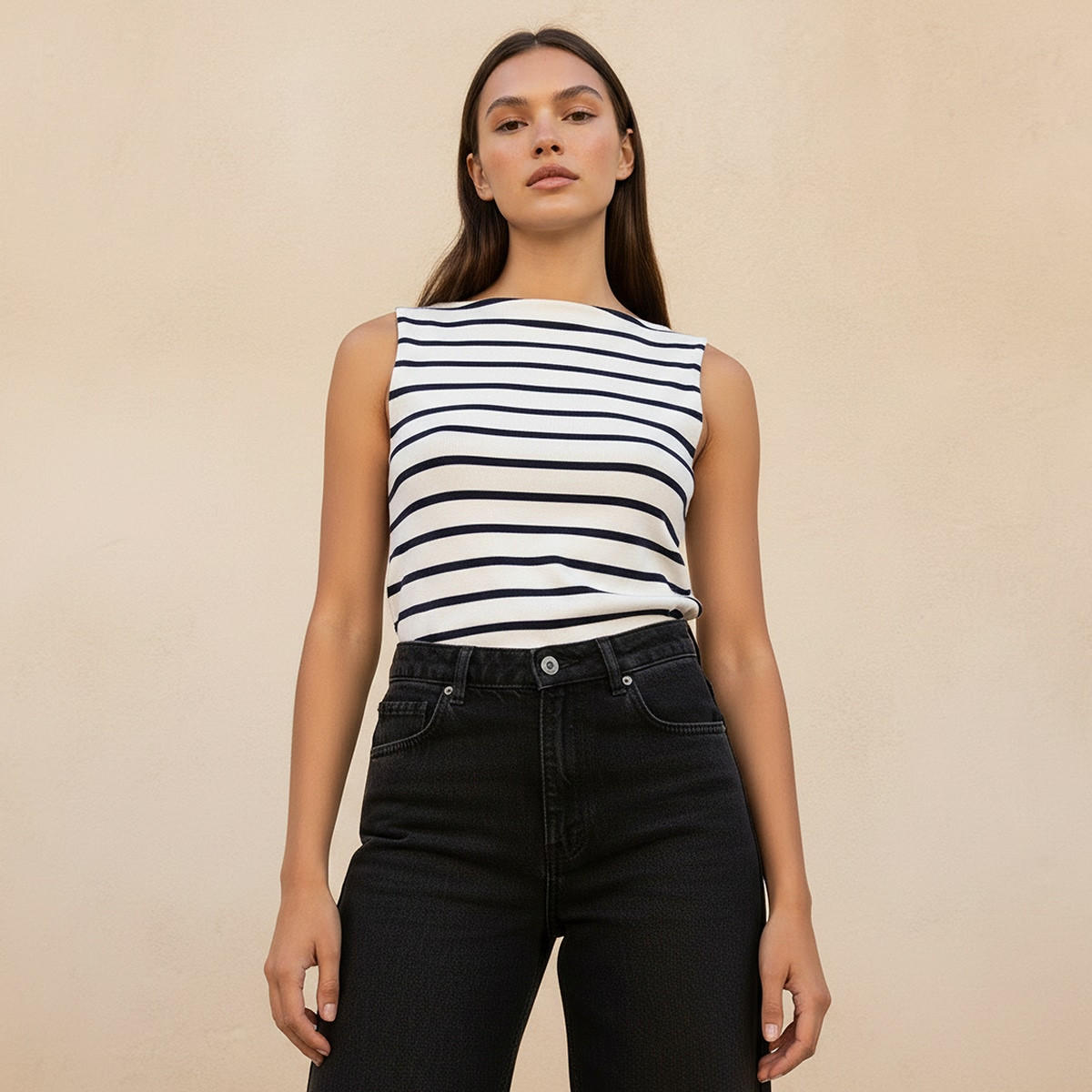 بلوزة مضلعة بقصة ضيقة من سبلاش يوث-women-clothing-tshirts-image-1