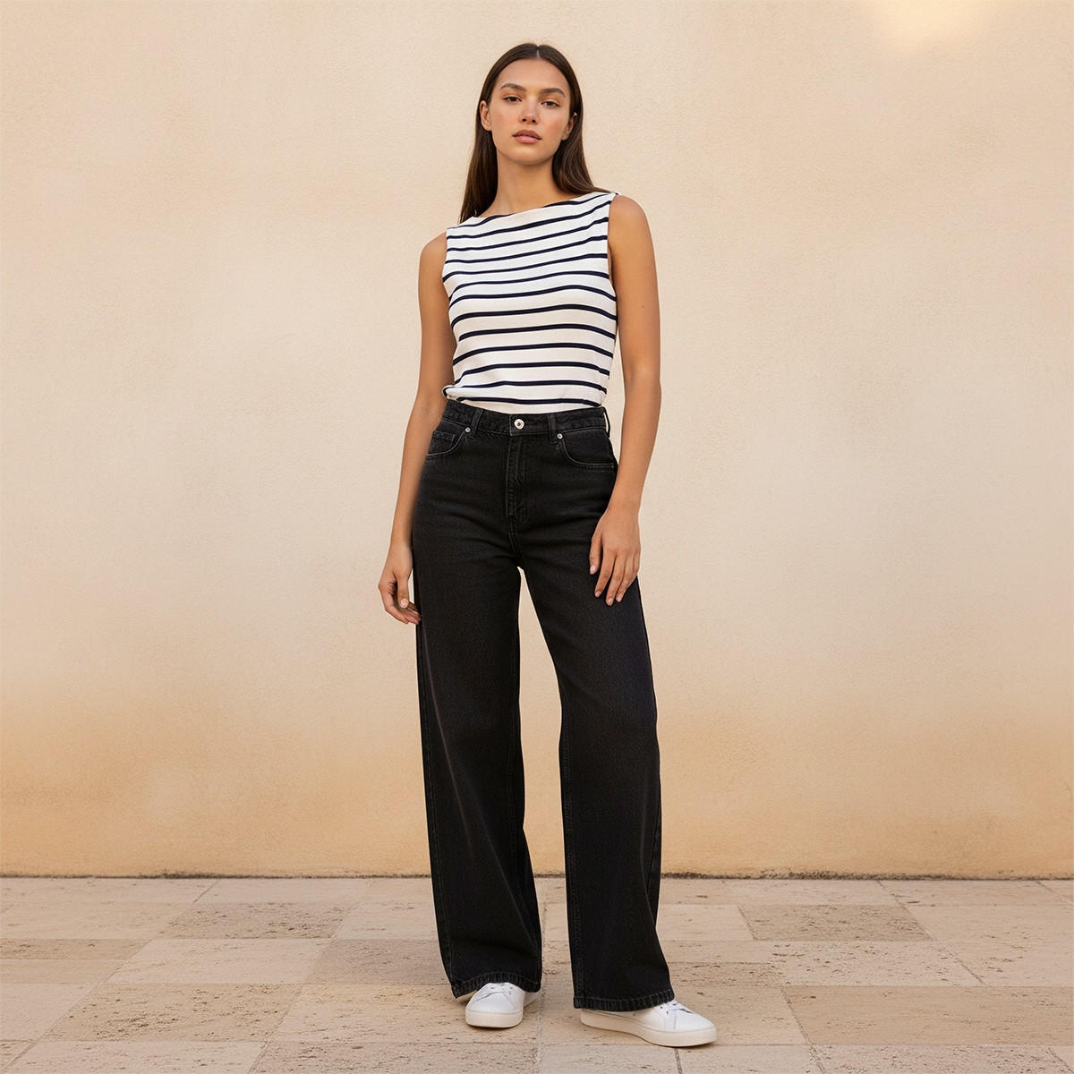 بلوزة مضلعة بقصة ضيقة من سبلاش يوث-women-clothing-tshirts-image-3