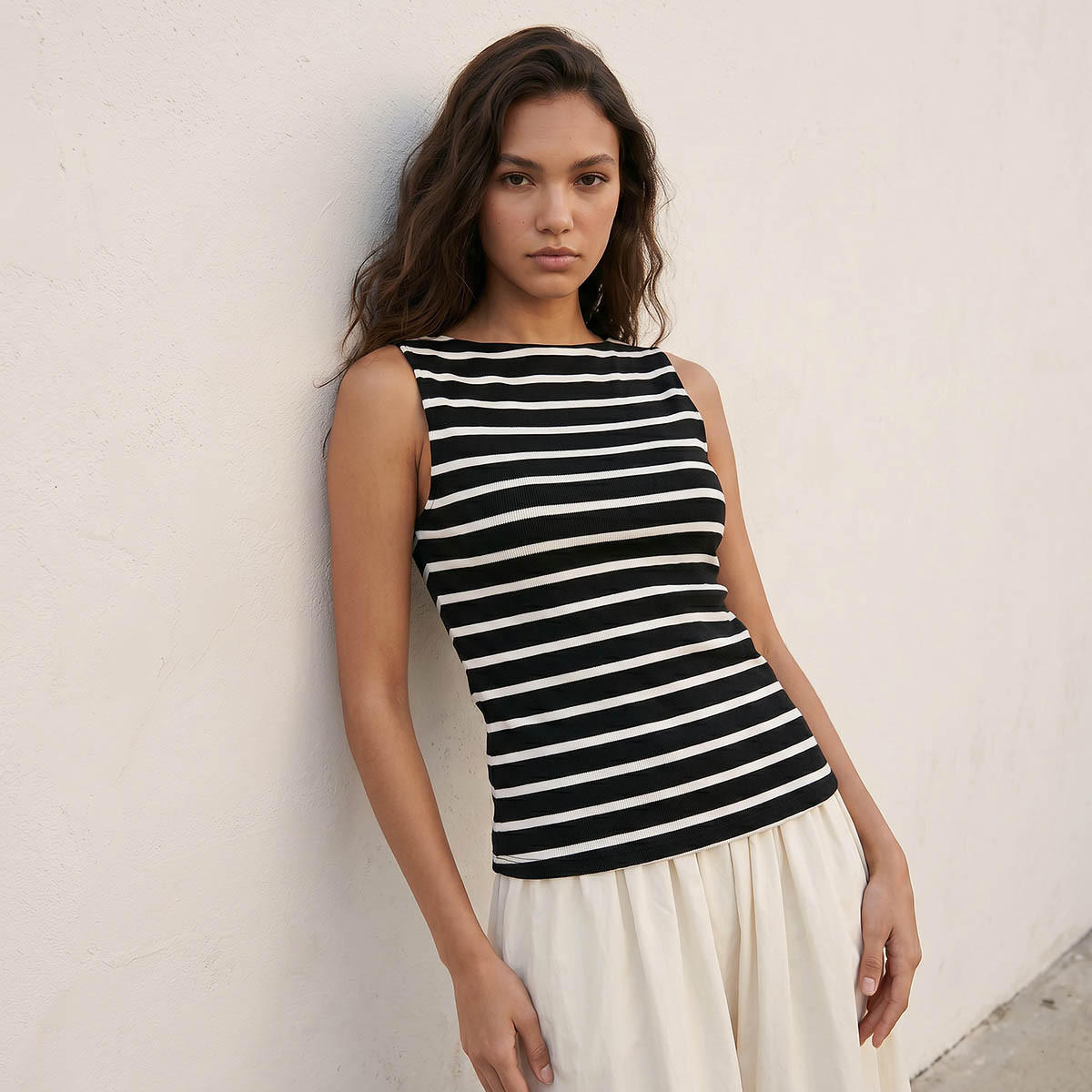 بلوزة مضلعة بقصة ضيقة من سبلاش يوث-women-clothing-tshirts-image-6