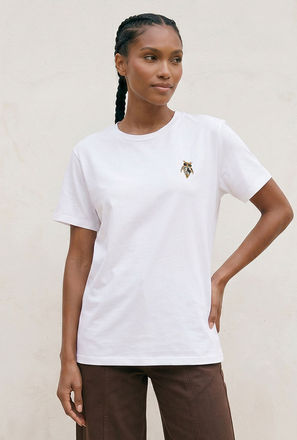 تيشيرت بزينة بروش من سبلاش يوث-women-clothing-tshirts-image-1