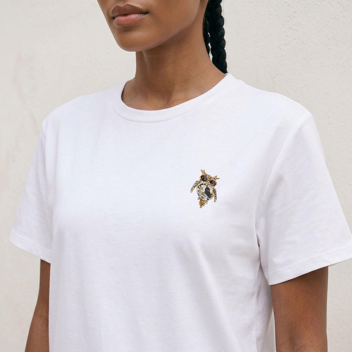 تيشيرت بزينة بروش من سبلاش يوث-women-clothing-tshirts-image-5