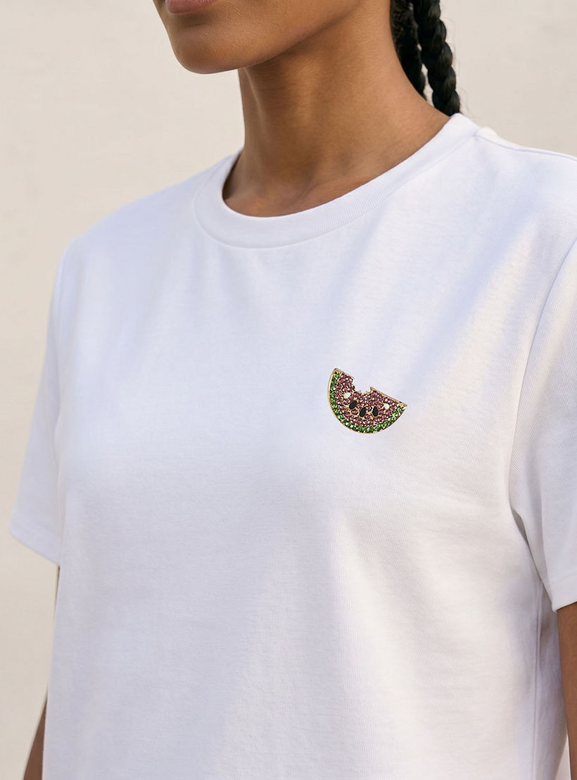 تيشيرت بزينة بروش من سبلاش يوث-women-clothing-tshirts-image-5