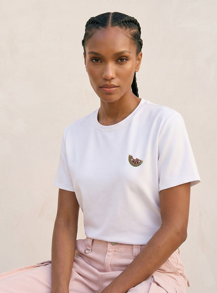 تيشيرت بزينة بروش من سبلاش يوث-women-clothing-tshirts-image-6