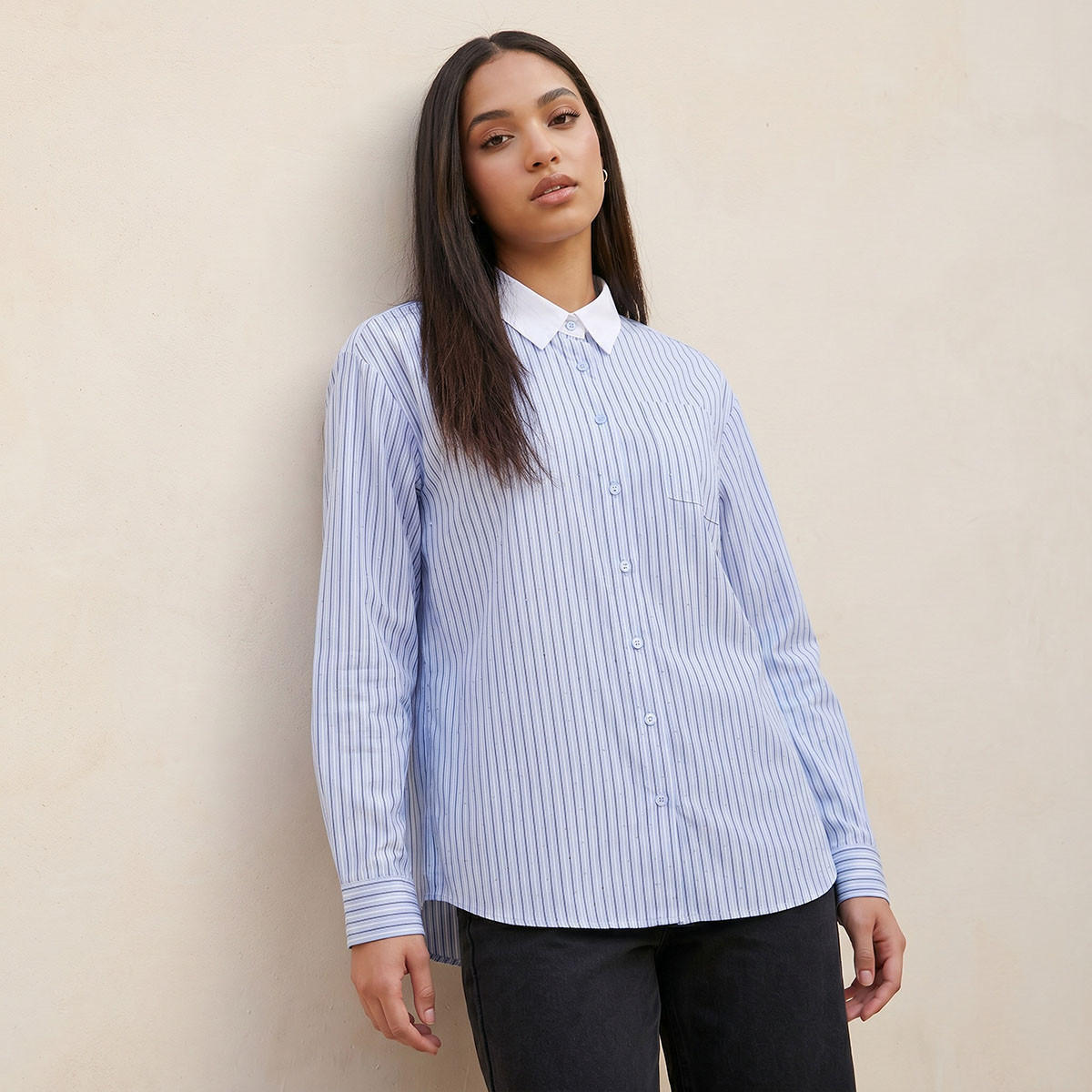 قميص شبابي مخطط من سبلاش-women-clothing-shirtsandblouses-shirts-image-1