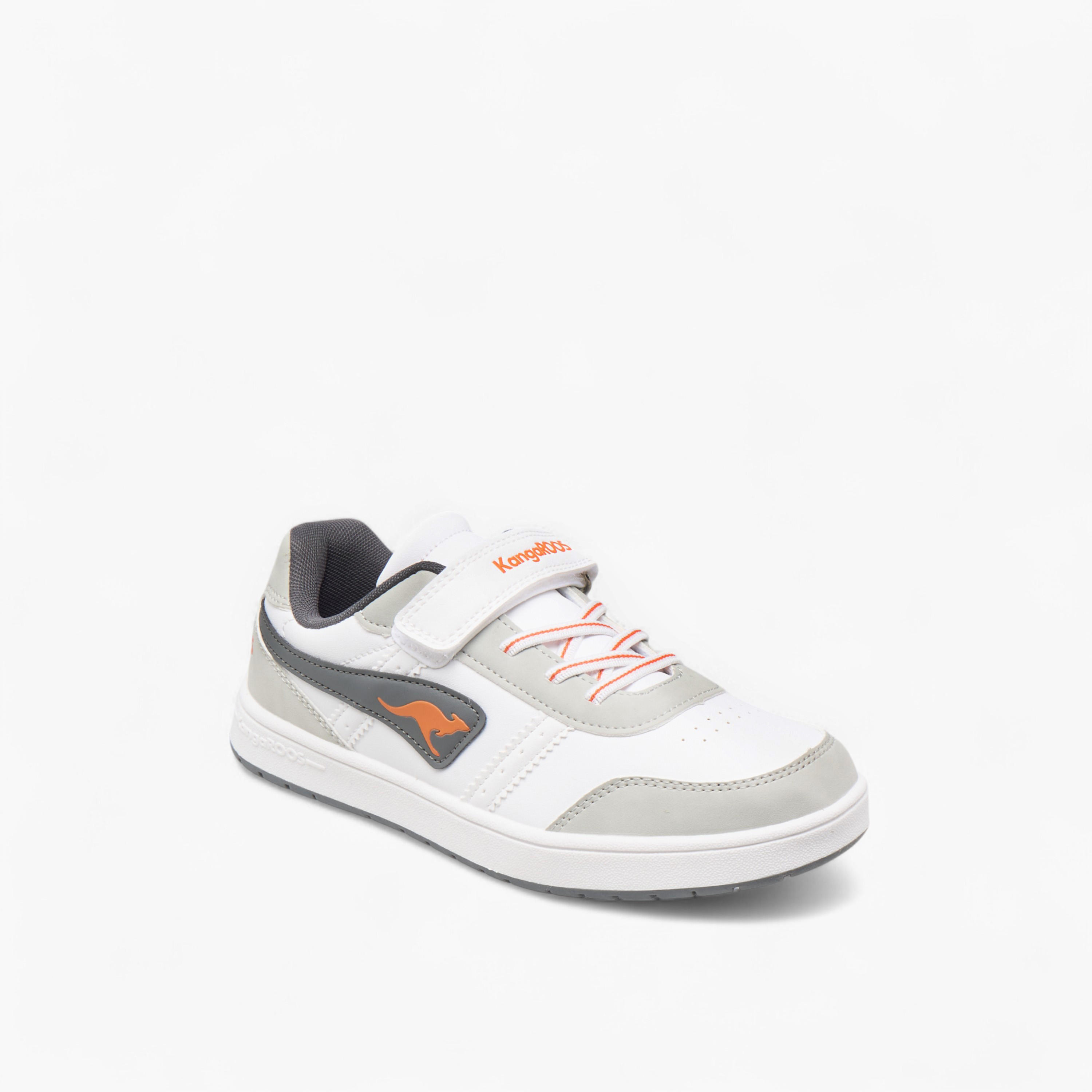 KangaROOS Boys' Logo Detail Sneakers with Hook and Loop Closure-boys-shoes-sneakers-image-2
