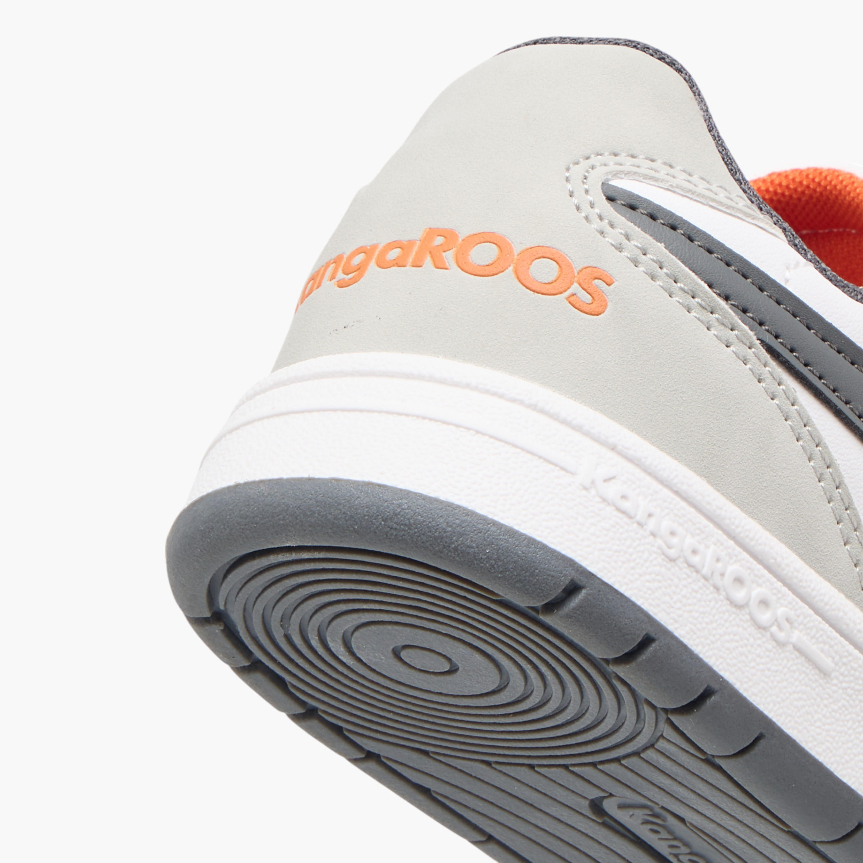 KangaROOS Boys' Logo Detail Sneakers with Hook and Loop Closure-boys-shoes-sneakers-image-5