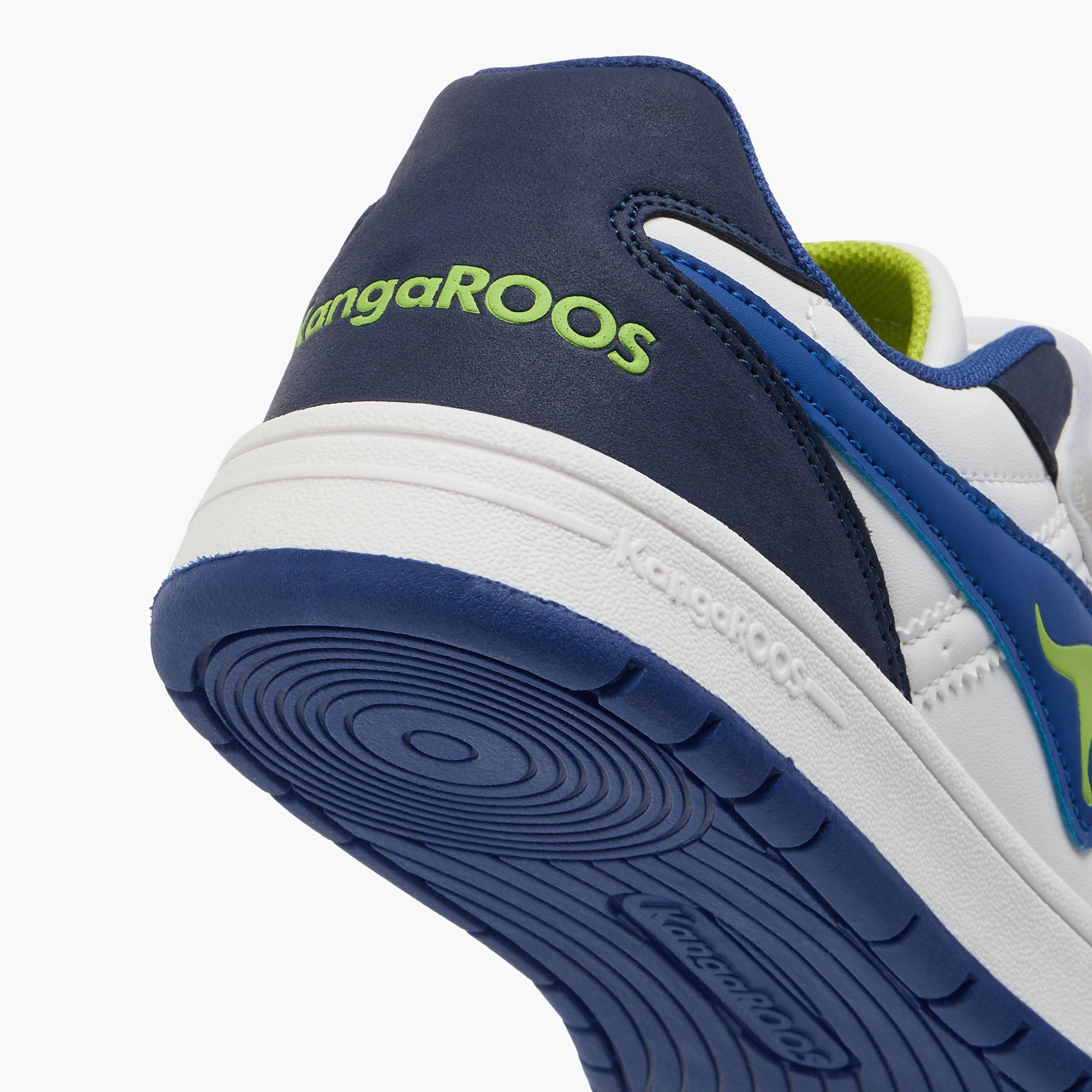 KangaROOS Boys' Logo Detail Sneakers with Hook and Loop Closure-boys-shoes-sneakers-image-5