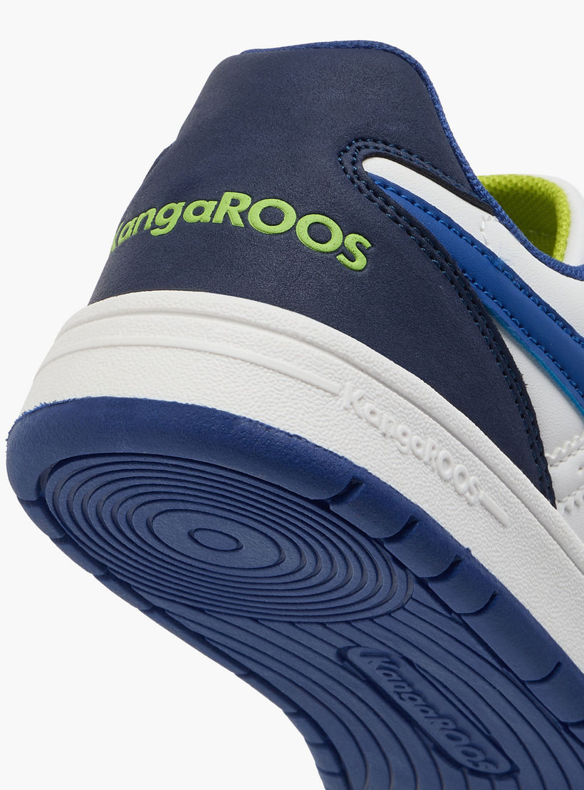 KangaROOS Boys' Logo Detail Sneakers with Hook and Loop Closure-boys-shoes-sneakers-image-5