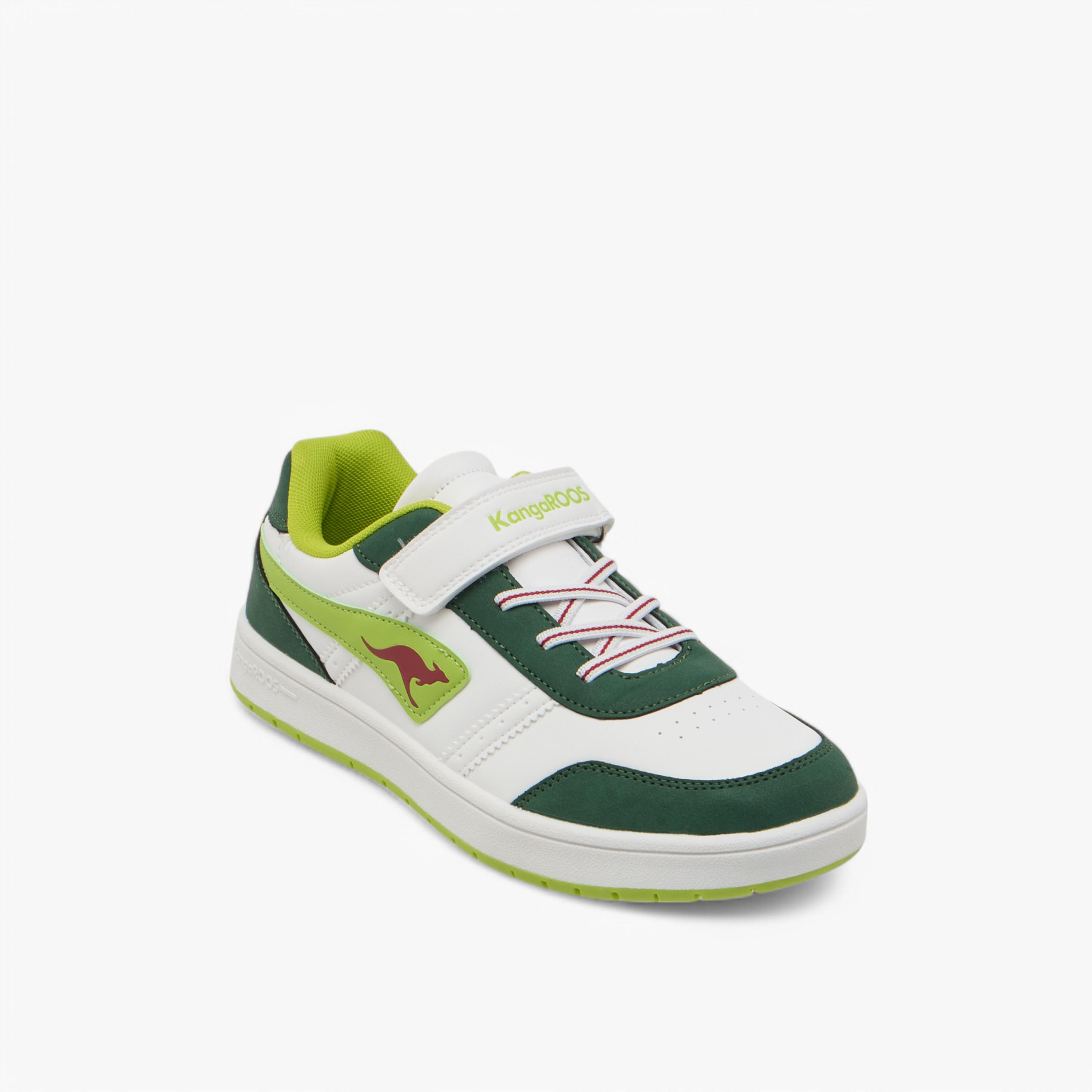 KangaROOS Women's Logo Detail Sneakers with Hook and Loop Closure-women-shoes-sneakers-image-2