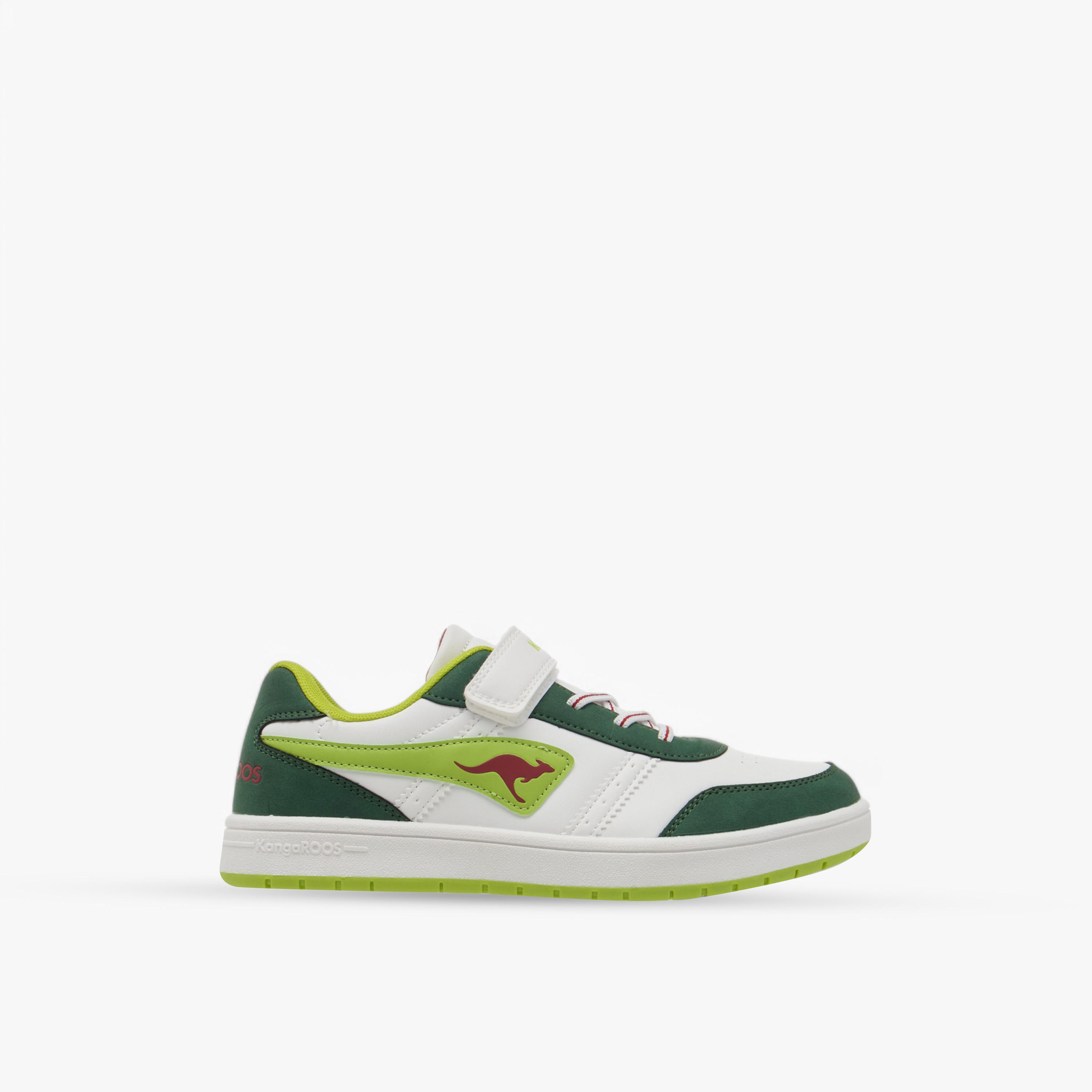 KangaROOS Women's Logo Detail Sneakers with Hook and Loop Closure-women-shoes-sneakers-image-3