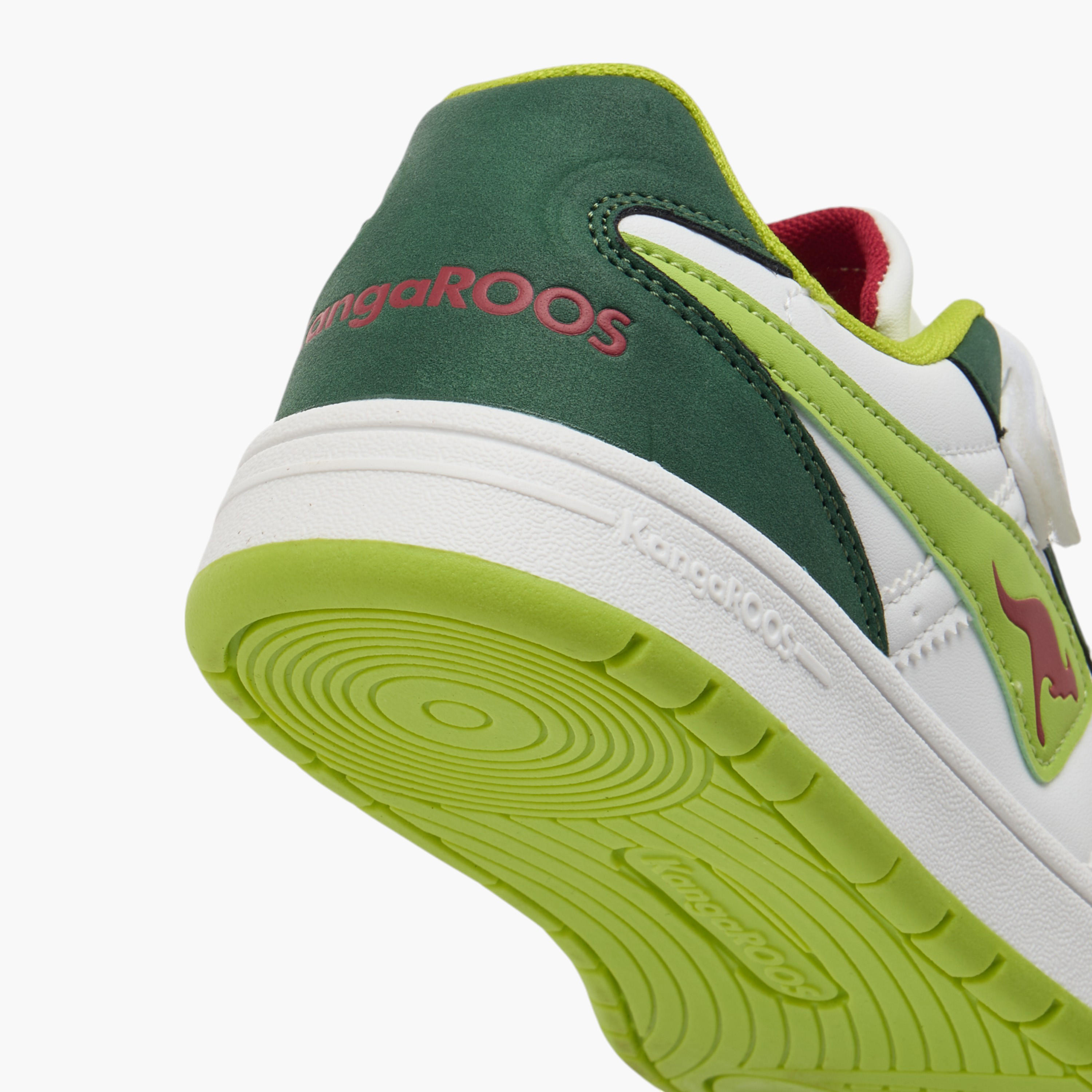 KangaROOS Women's Logo Detail Sneakers with Hook and Loop Closure-women-shoes-sneakers-image-5