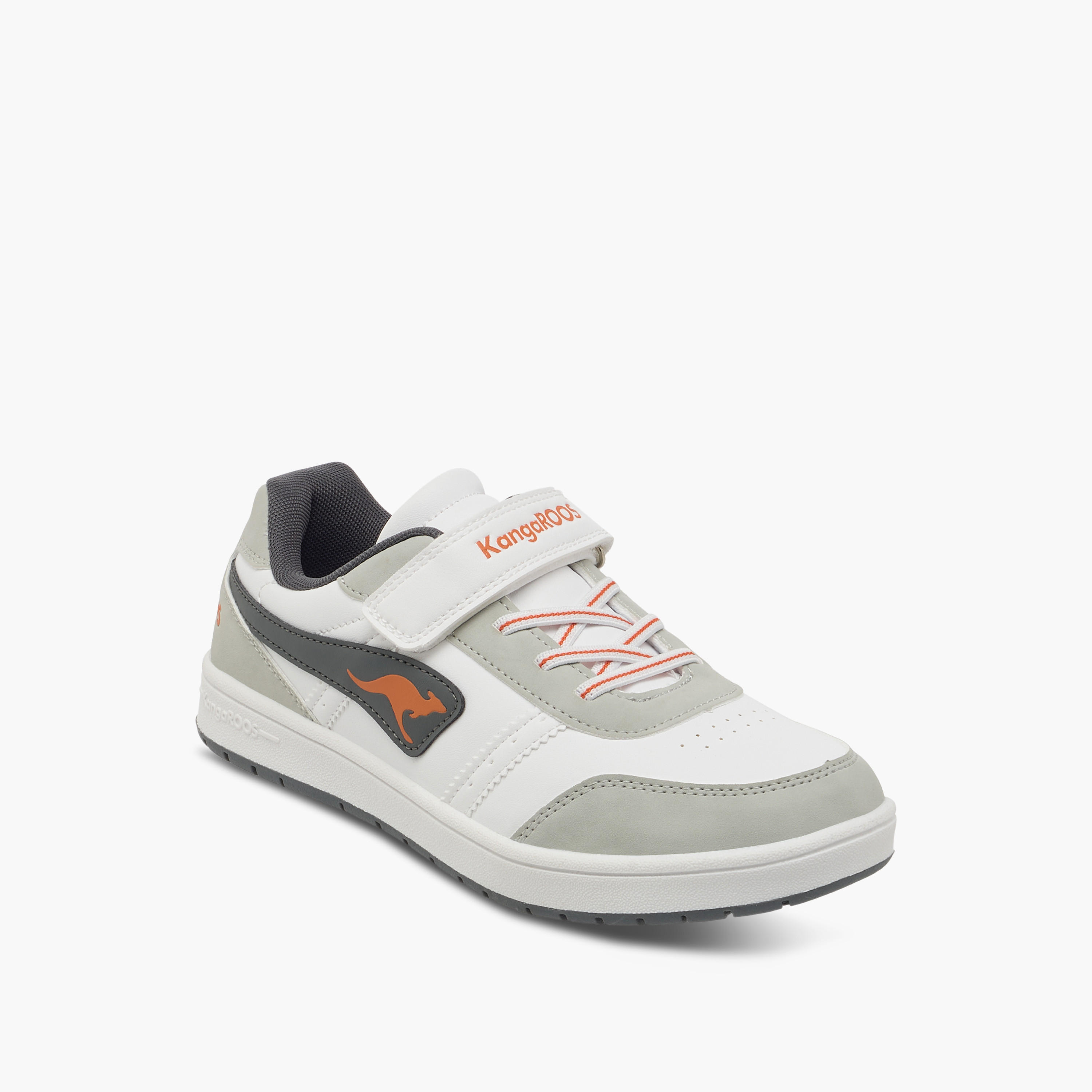 KangaROOS Women's Logo Detail Sneakers with Hook and Loop Closure-women-shoes-sneakers-image-2