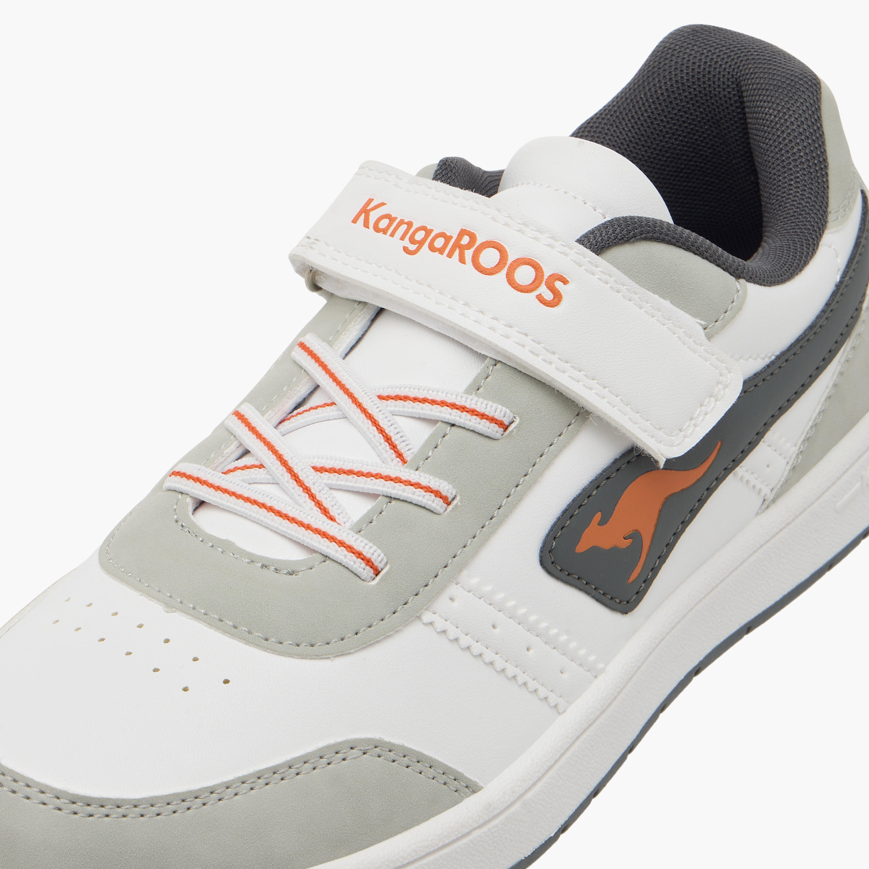 KangaROOS Women's Logo Detail Sneakers with Hook and Loop Closure-women-shoes-sneakers-image-4