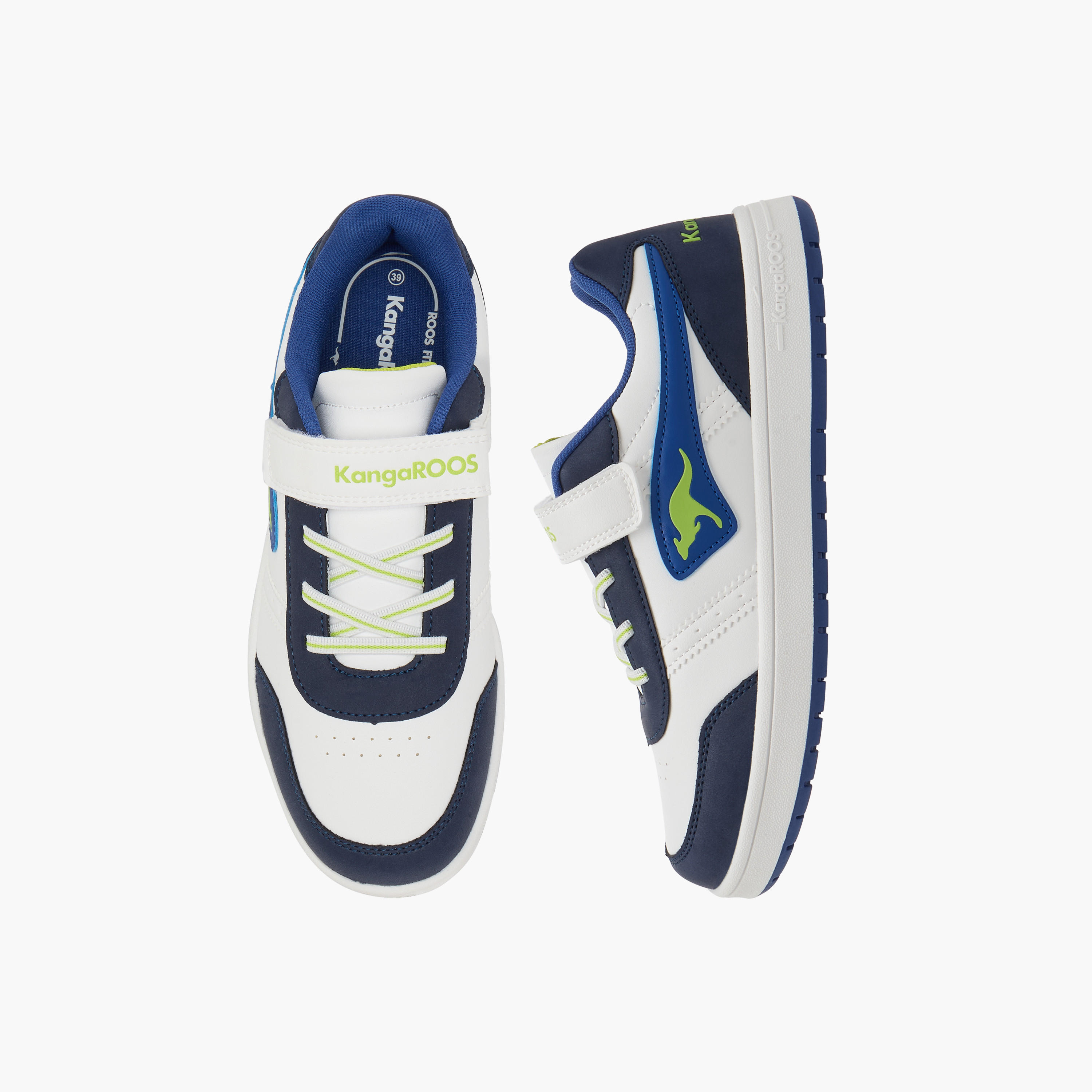 KangaROOS Women's Logo Detail Sneakers with Hook and Loop Closure-women-shoes-sneakers-image-1