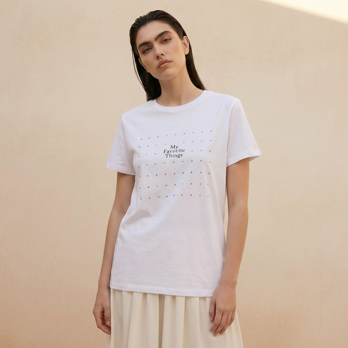 Splash Youth Embellished Cotton T-shirt-women-clothing-tshirts-image-1