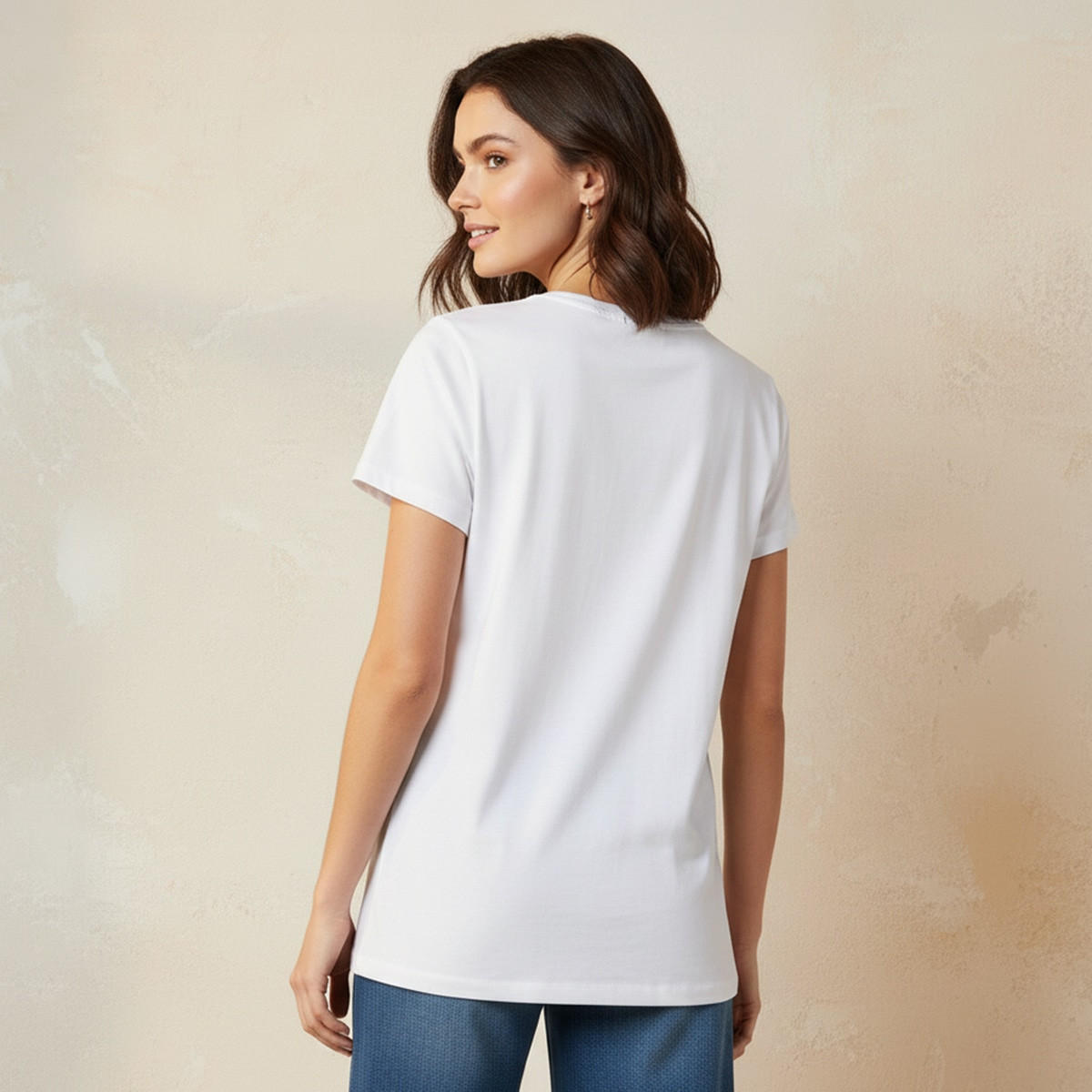 تيشيرت قطن بطبعات زهور من سبلاش يوث-women-clothing-tshirts-image-4