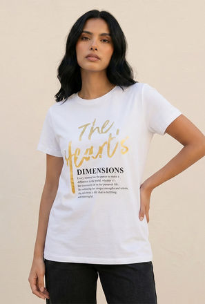 تيشيرت قطن بطبعات زهور من سبلاش يوث-women-clothing-tshirts-image-1