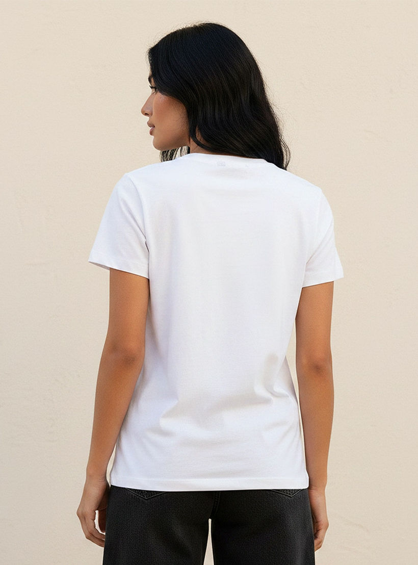 تيشيرت قطن بطبعات زهور من سبلاش يوث-women-clothing-tshirts-image-4