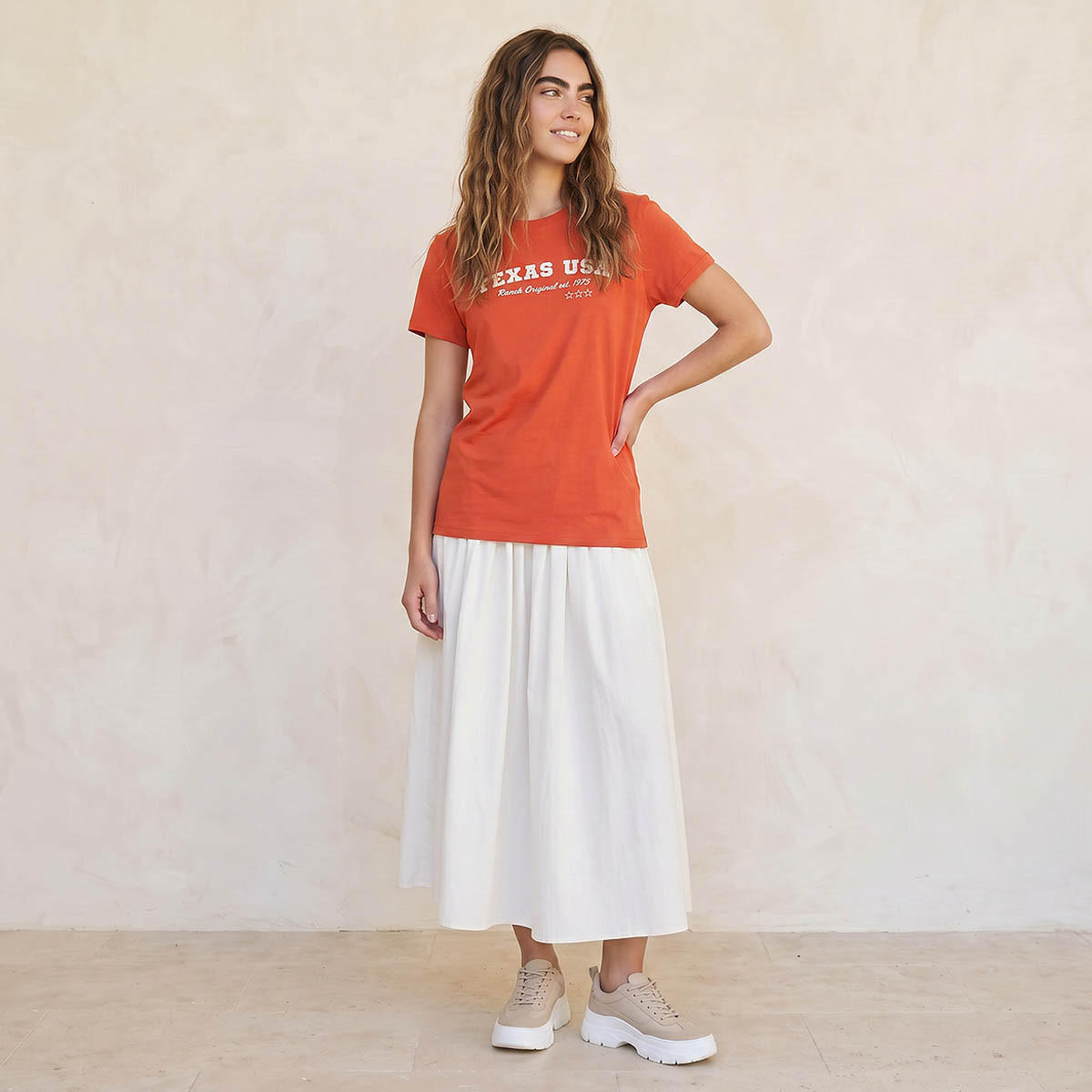 Splash Youth Cotton T-shirt with Floral Print-women-clothing-tshirts-image-3