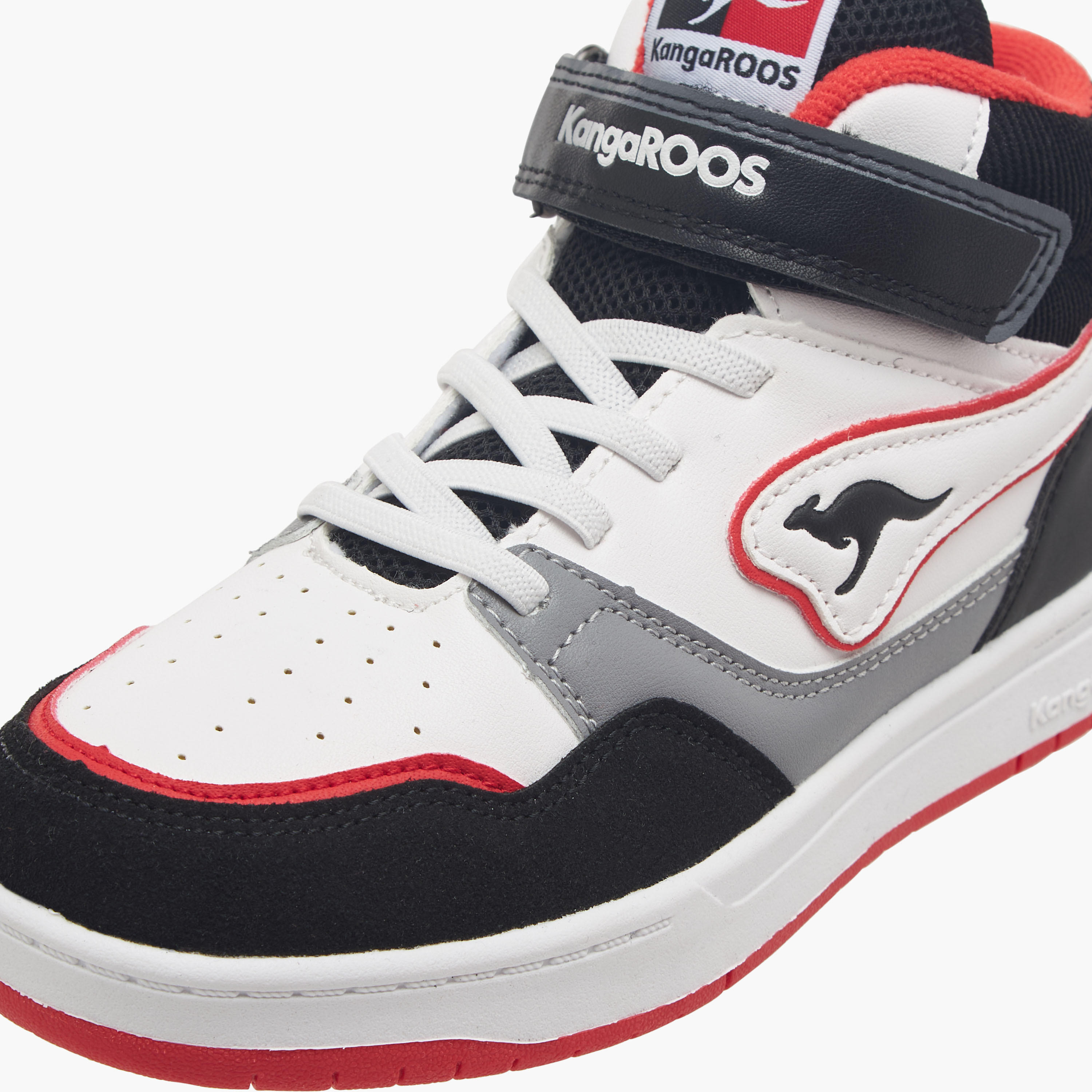 حذاء سنيكرز بقصّة عالية وشريط إغلاق لاصق وتفاصيل الشعار للأولاد من كانجاروس-girls-shoes-sneakers-image-5