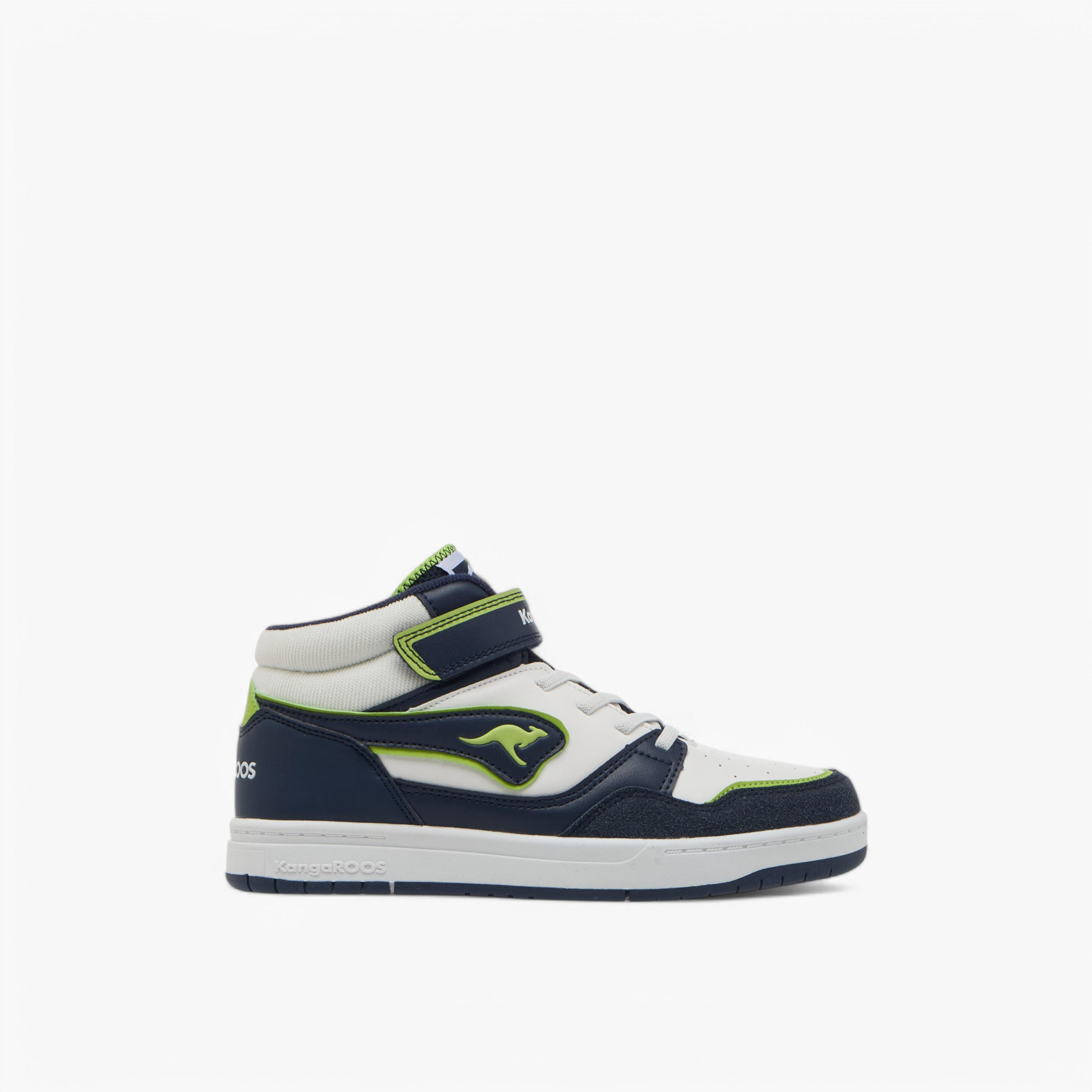 KangaROOS Women's Logo Detail High Cut Sneakers with Hook and Loop Closure-women-shoes-sneakers-image-2