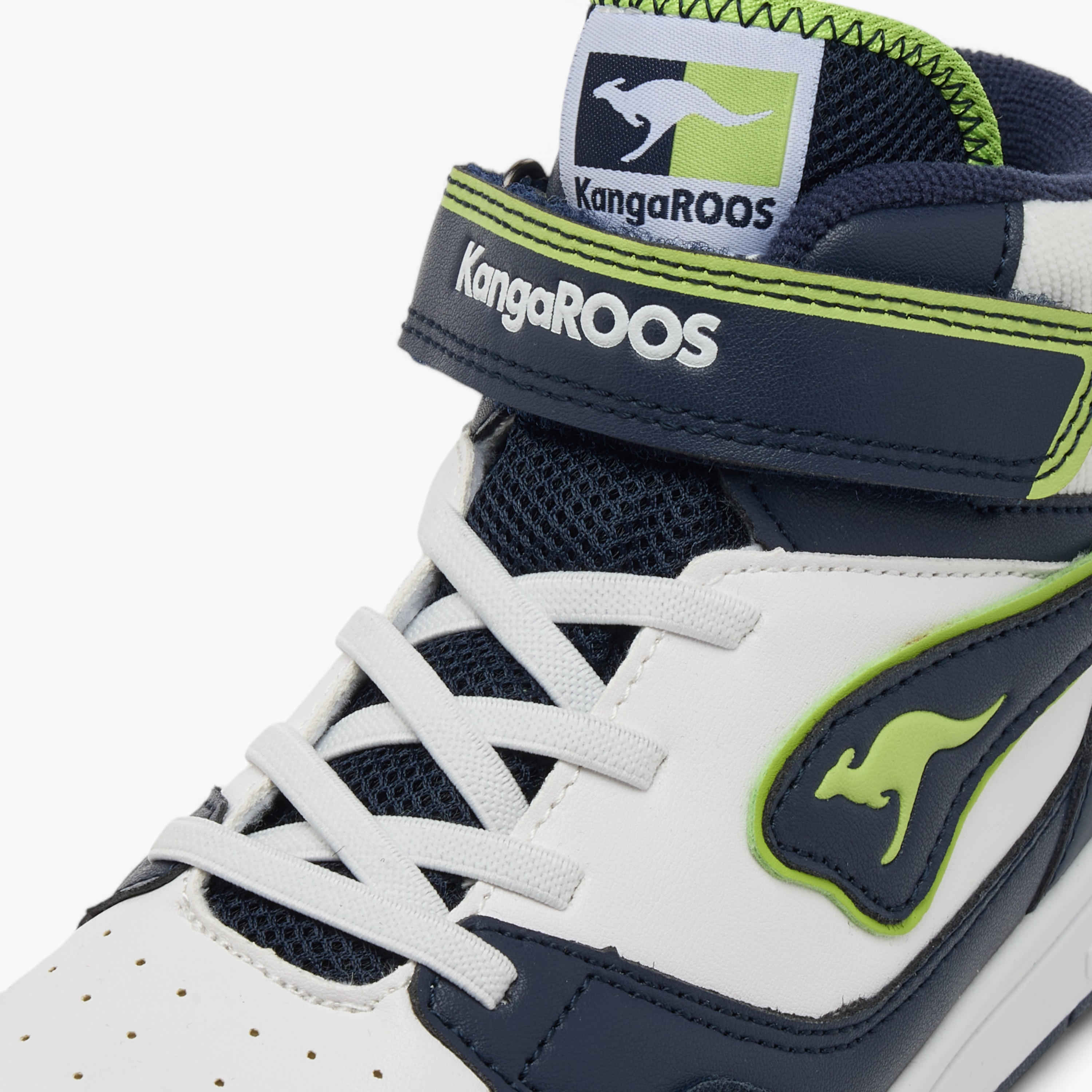 KangaROOS Women's Logo Detail High Cut Sneakers with Hook and Loop Closure-women-shoes-sneakers-image-4