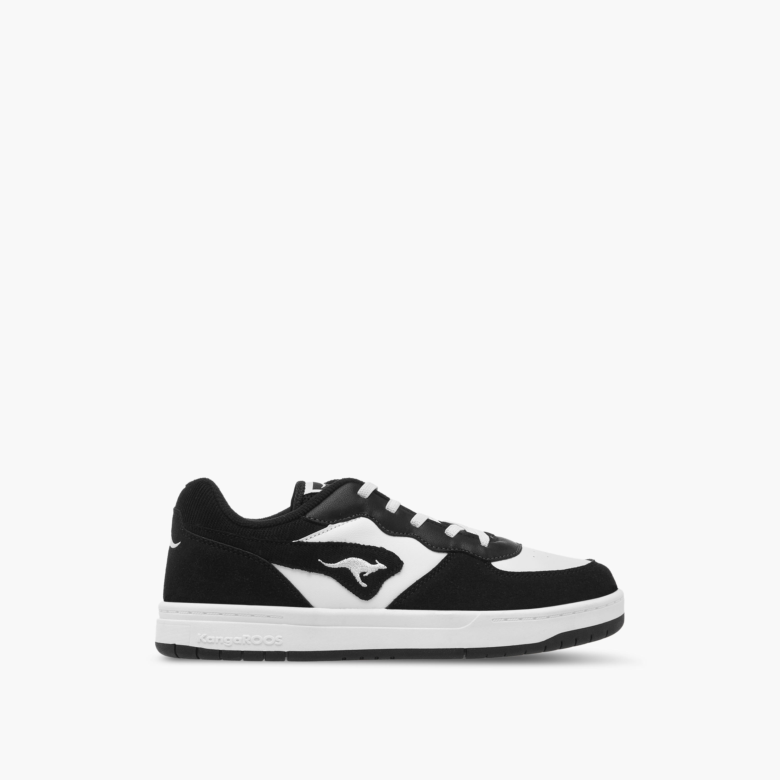 KangaROOS Women's Panelled Sneakers with Lace-Up Closure-women-shoes-sneakers-image-3
