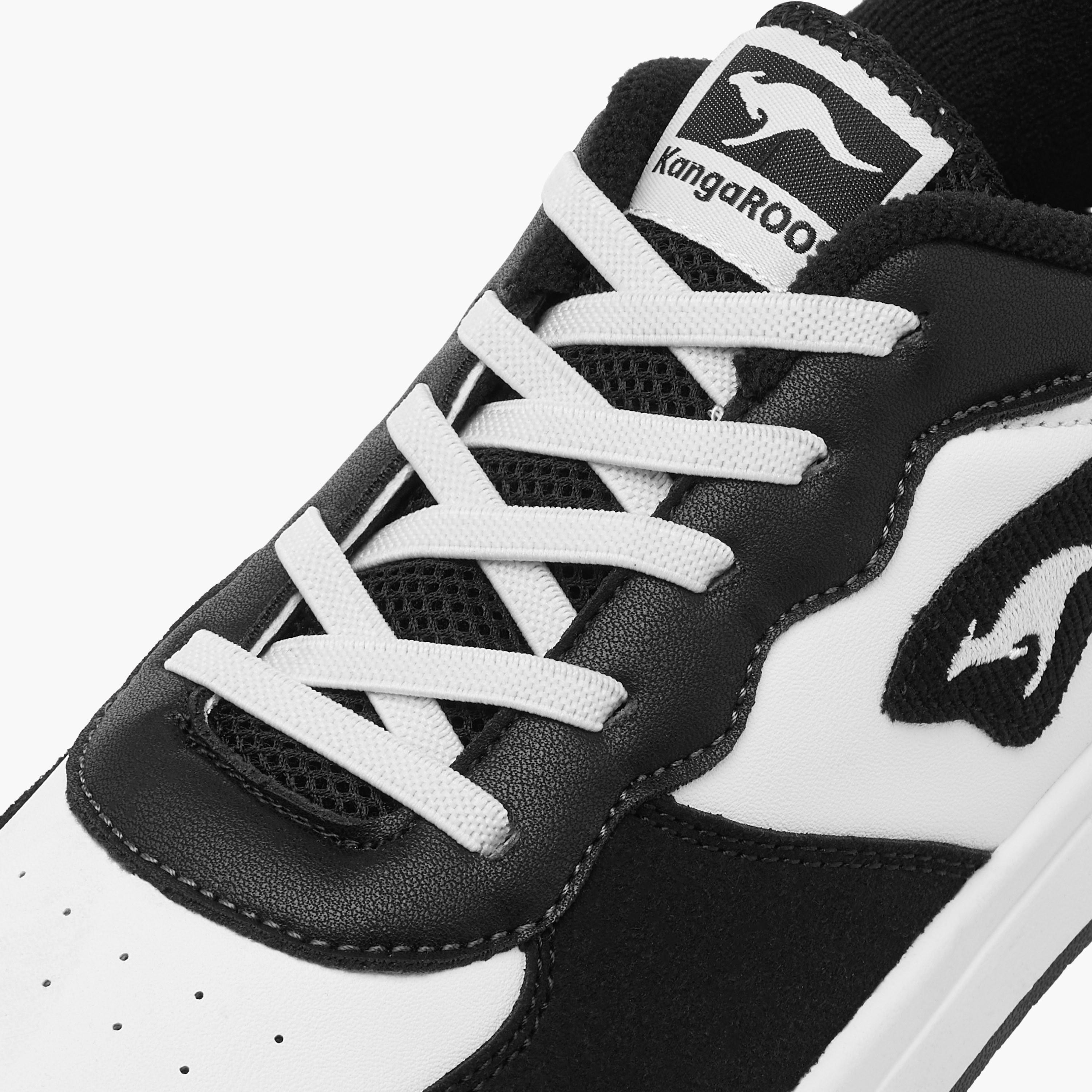 KangaROOS Women's Panelled Sneakers with Lace-Up Closure-women-shoes-sneakers-image-4