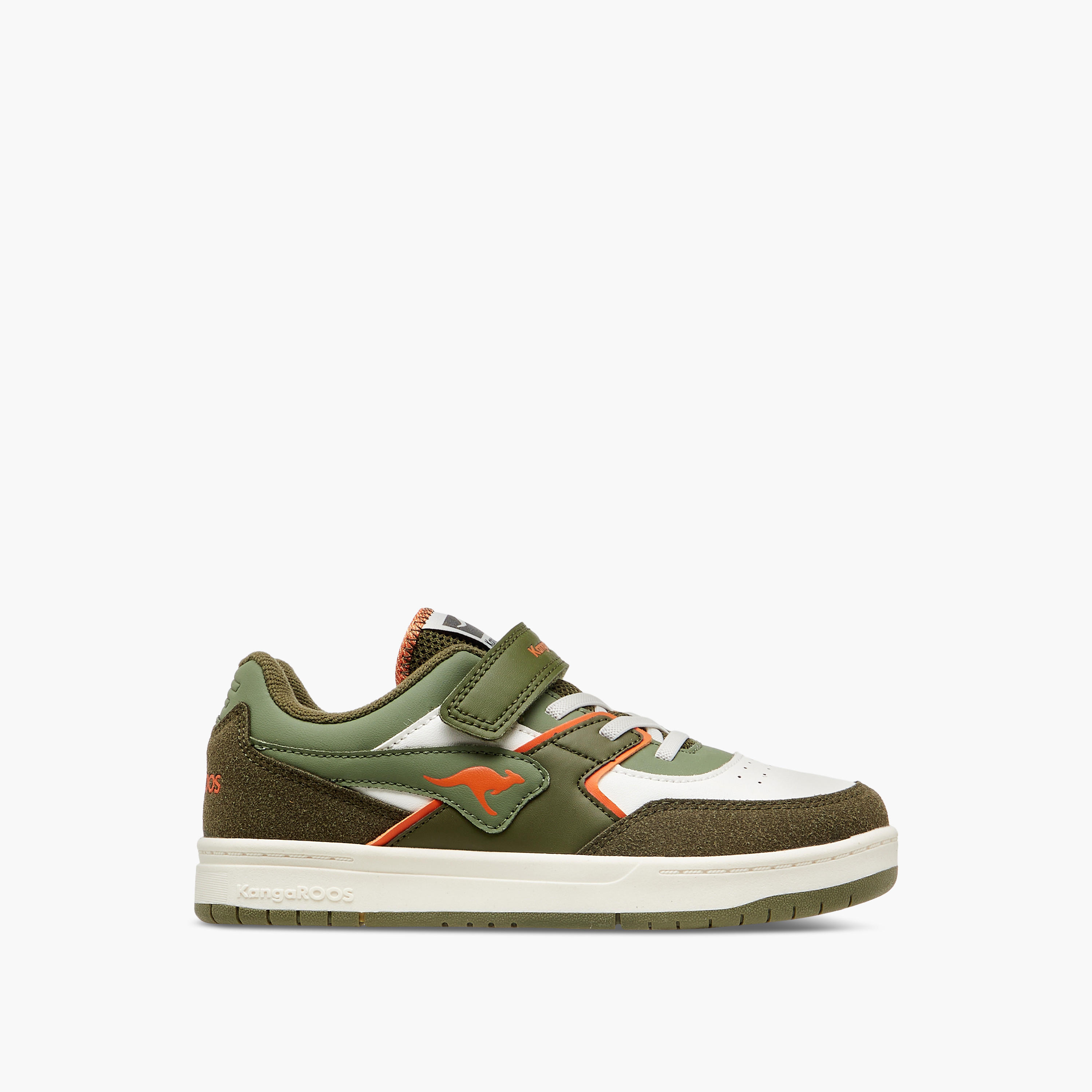KangaROOS Girls' Panelled Sneakers with Hook and Loop Closure-girls-shoes-sneakers-image-3