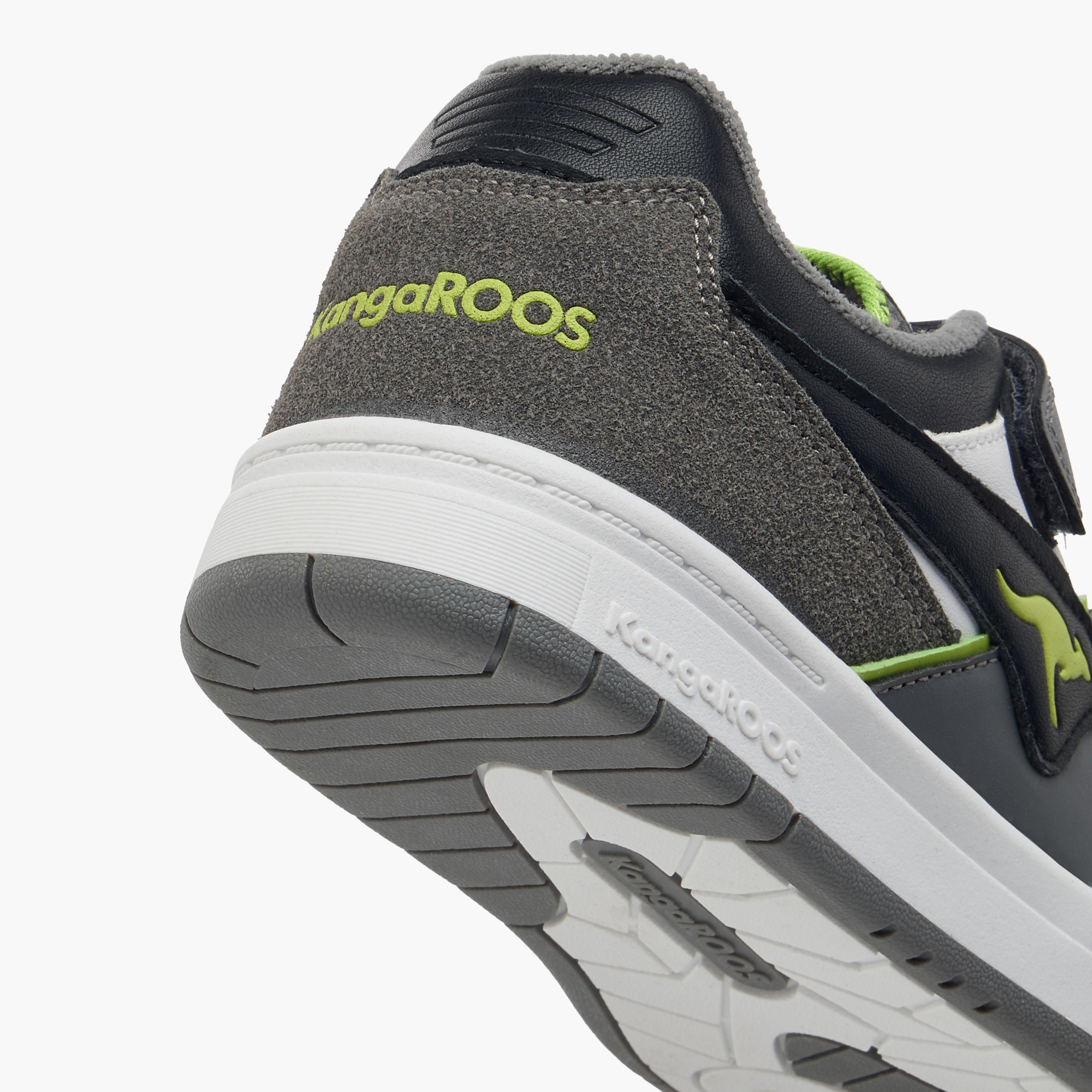 KangaROOS Girls' Panelled Sneakers with Hook and Loop Closure-girls-shoes-sneakers-image-5