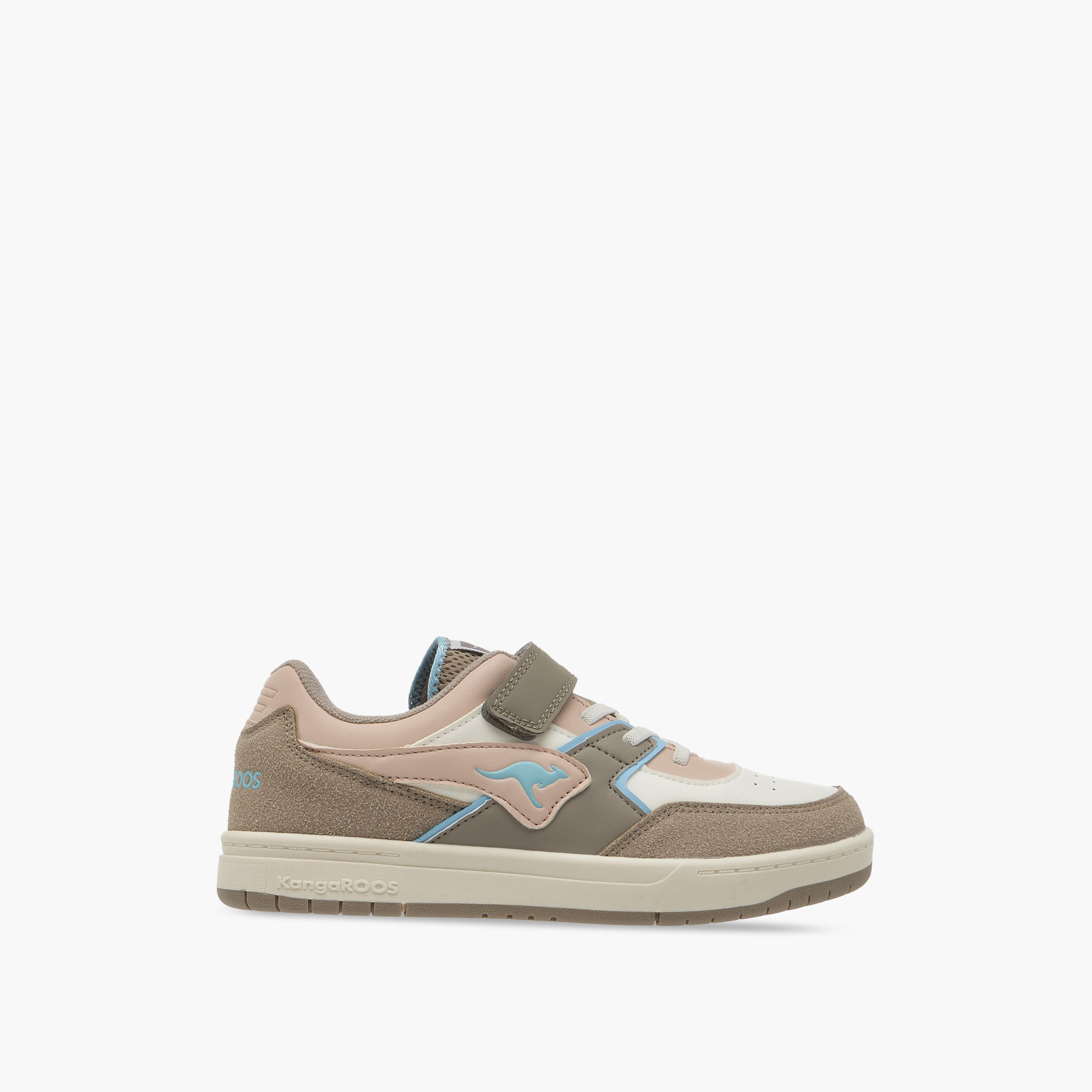 KangaROOS Women's Panelled Sneakers with Hook and Loop Closure-women-shoes-sneakers-image-3
