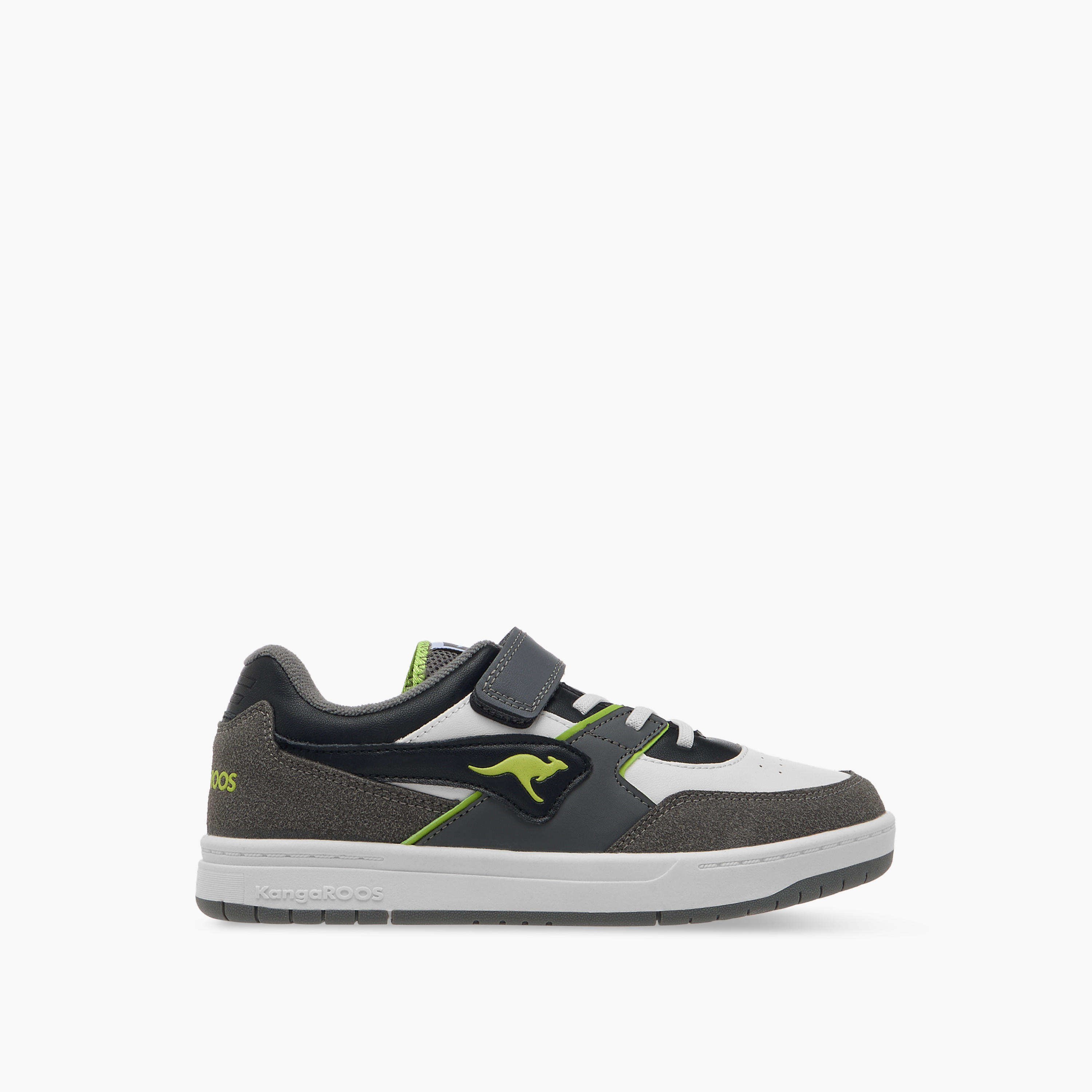 KangaROOS Women's Panelled Sneakers with Hook and Loop Closure-women-shoes-sneakers-image-3