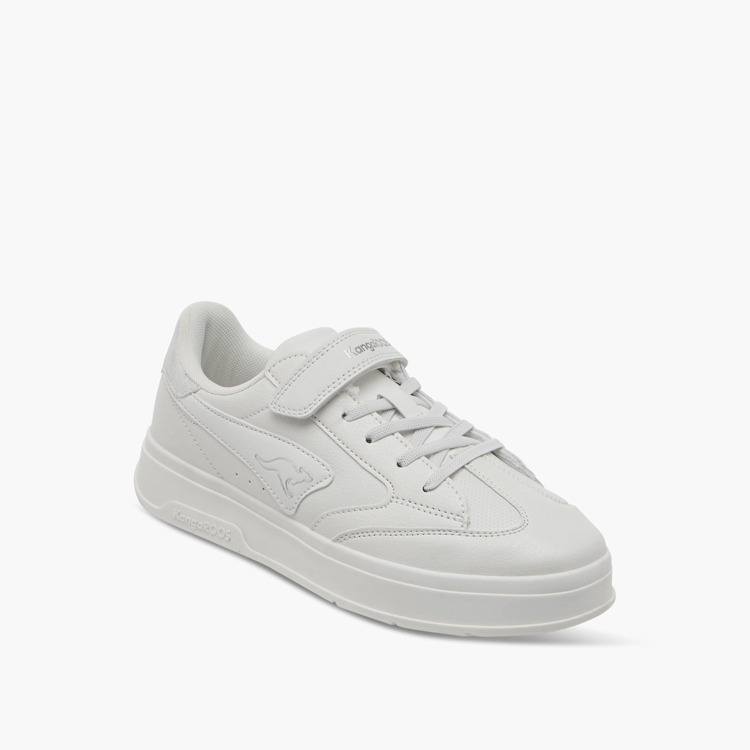KangaROOS Women's Panelled Sneakers with Hook and Loop Closure-women-shoes-sneakers-image-2