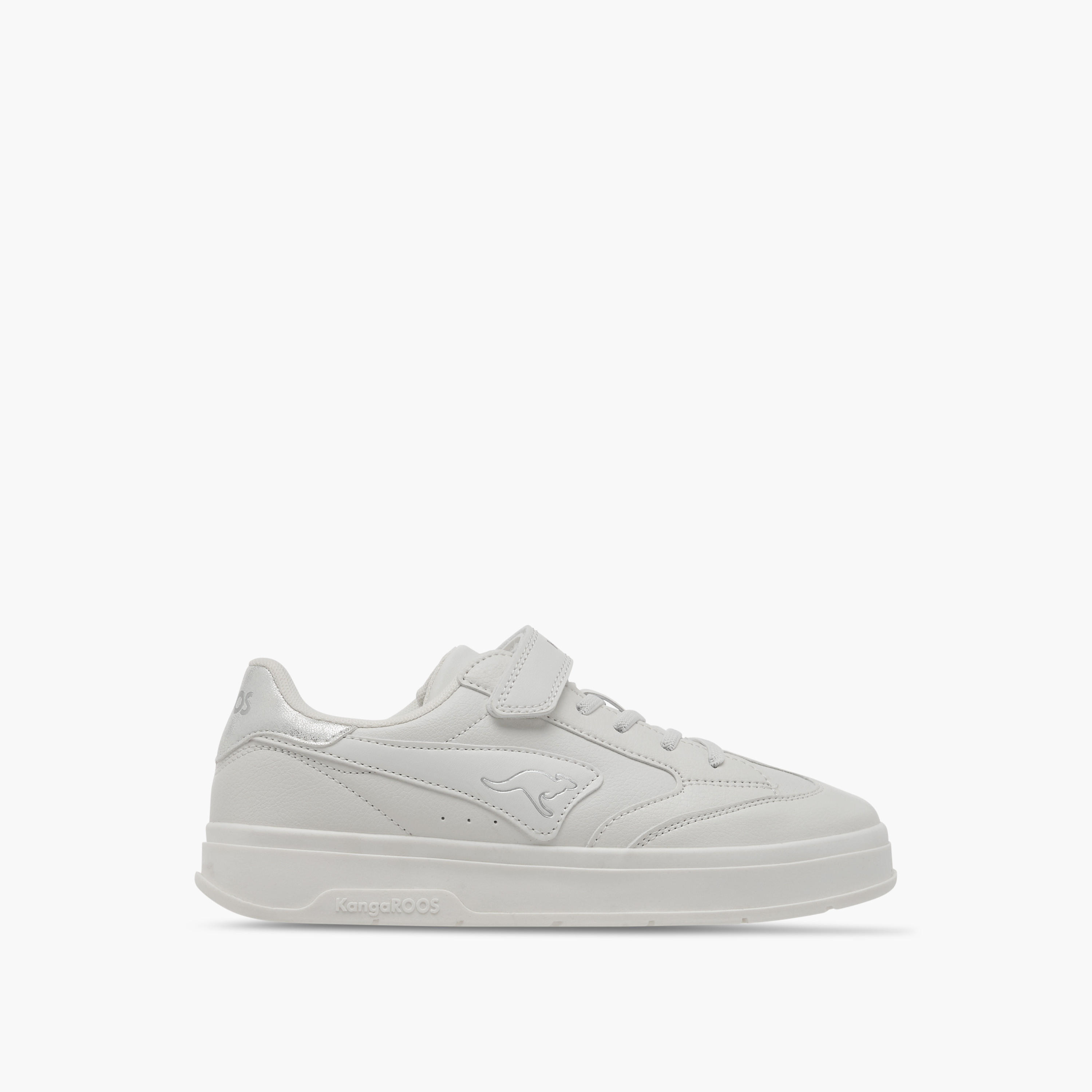 KangaROOS Women's Panelled Sneakers with Hook and Loop Closure-women-shoes-sneakers-image-3