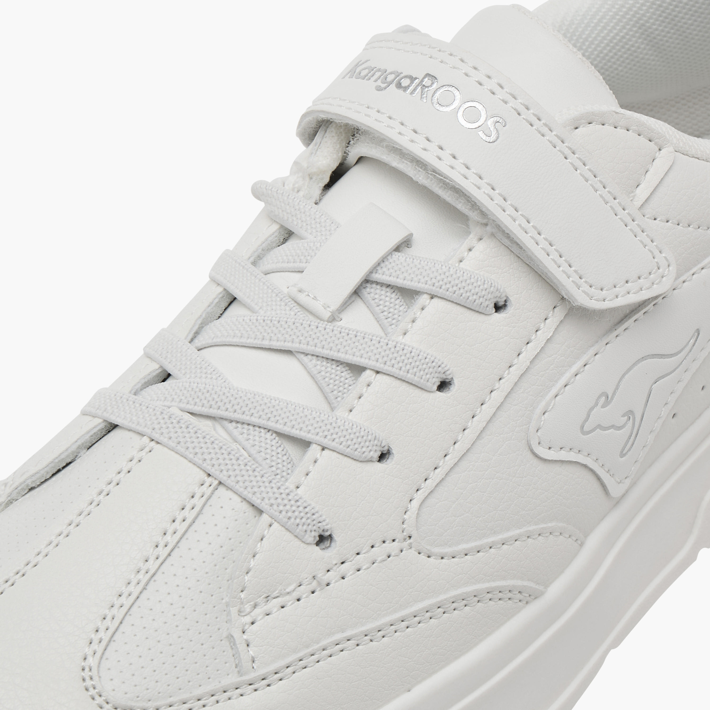 KangaROOS Women's Panelled Sneakers with Hook and Loop Closure-women-shoes-sneakers-image-4