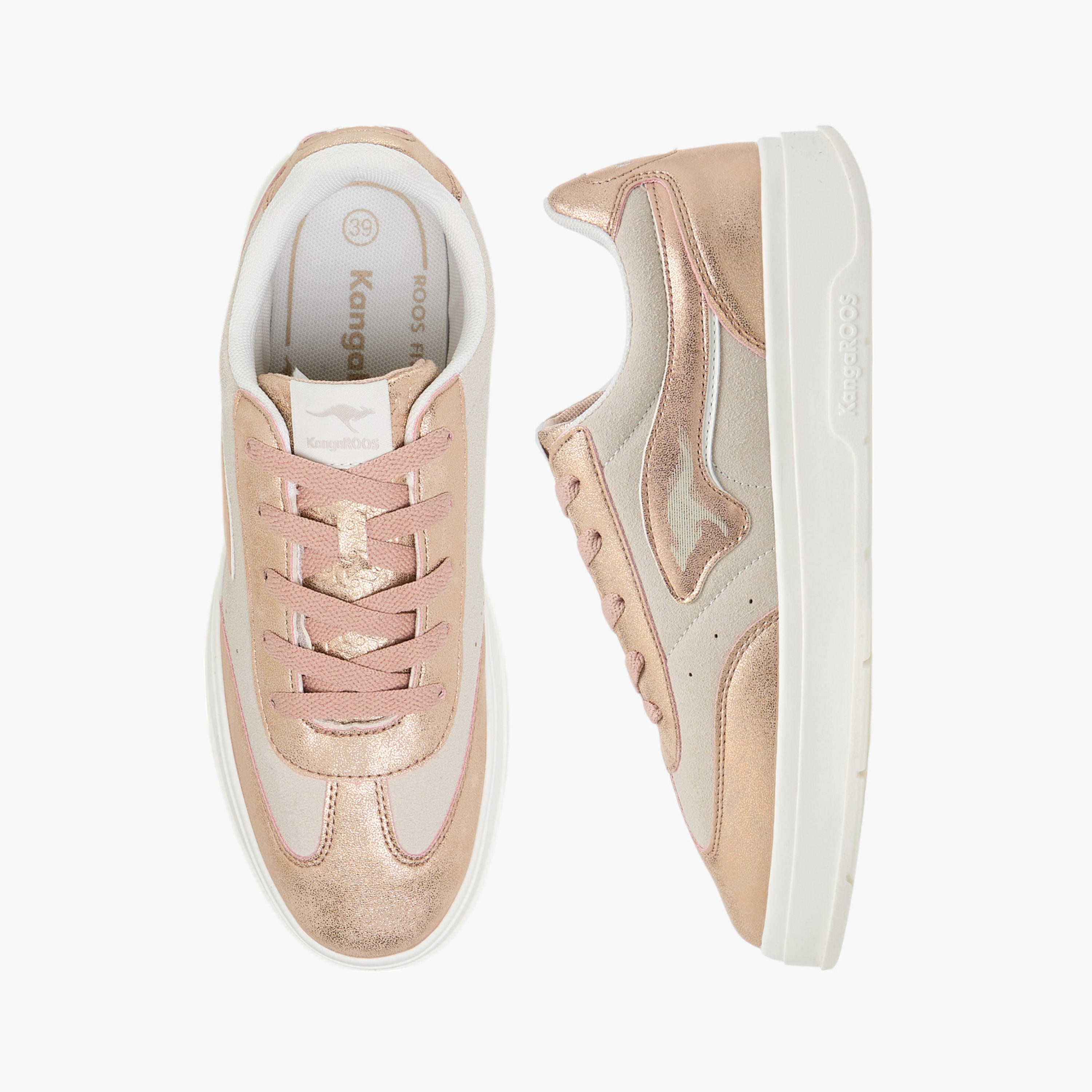 KangaROOS Women's Colourblock Lace-Up Sneakers-women-shoes-sneakers-image-1