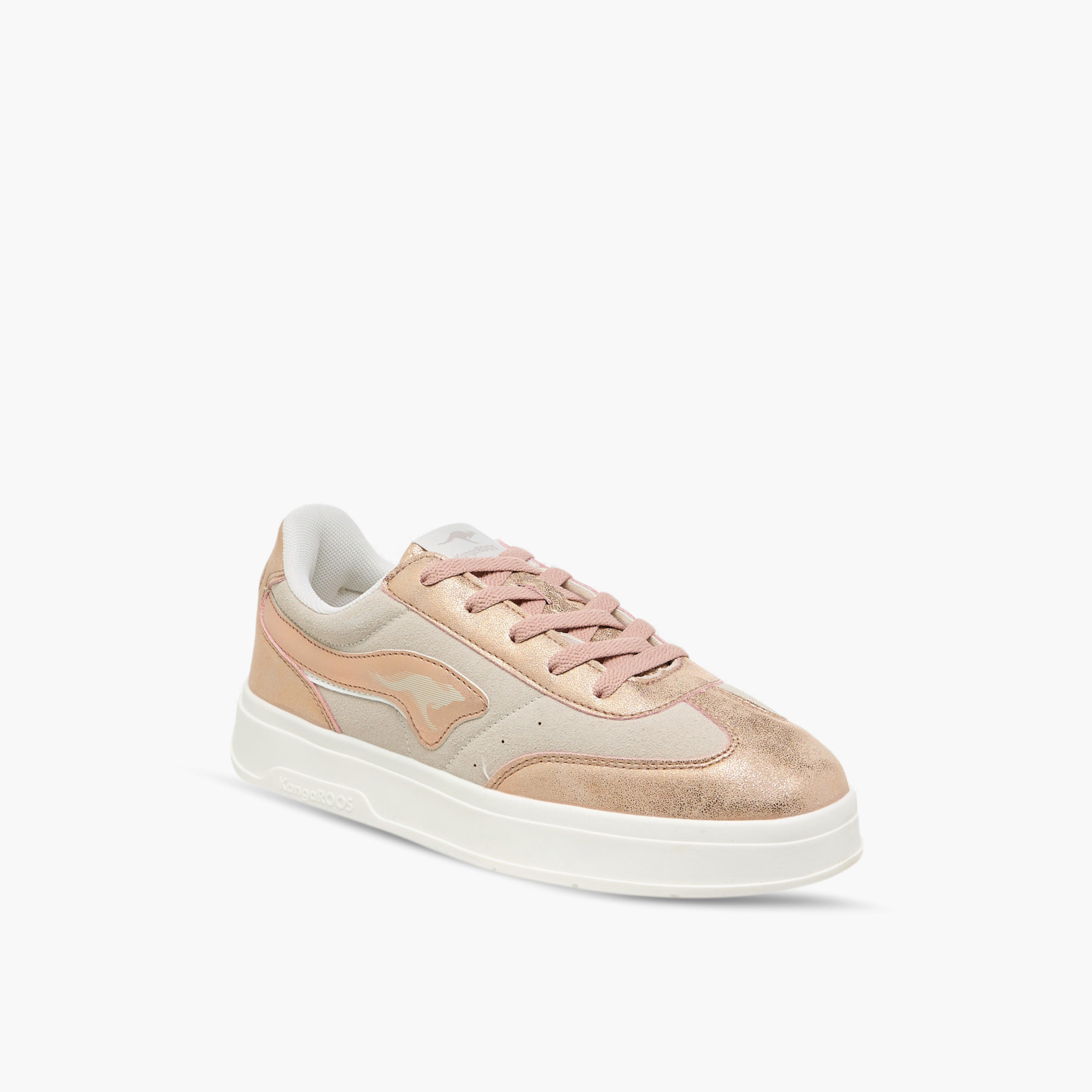 KangaROOS Women's Colourblock Lace-Up Sneakers-women-shoes-sneakers-image-2