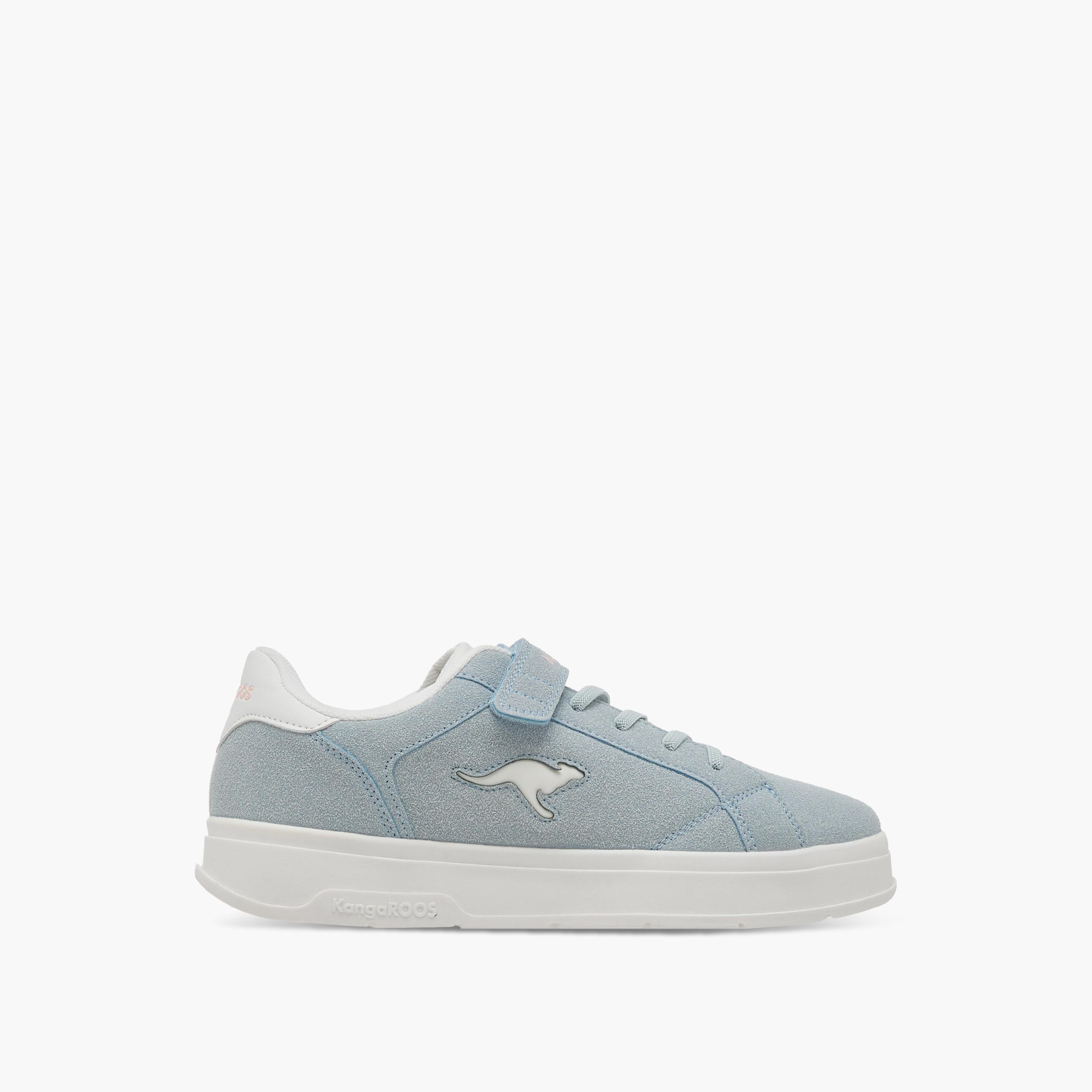 KangaROOS Girls' Panelled Sneakers with Hook and Loop Closure-girls-shoes-sneakers-image-3