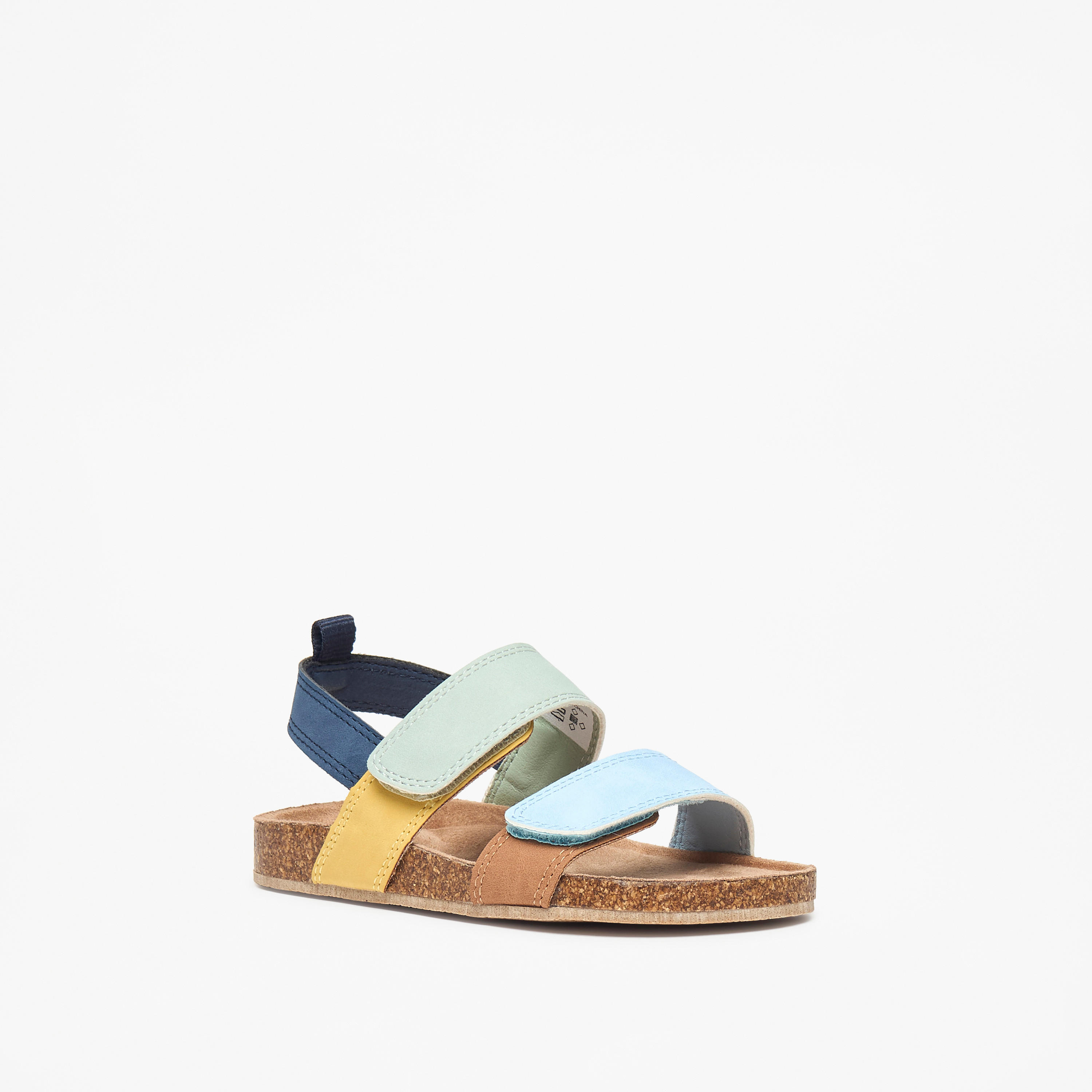 Juniors Boys Solid Hook and Loop Closure Sandals-boys-shoes-sandals-image-1