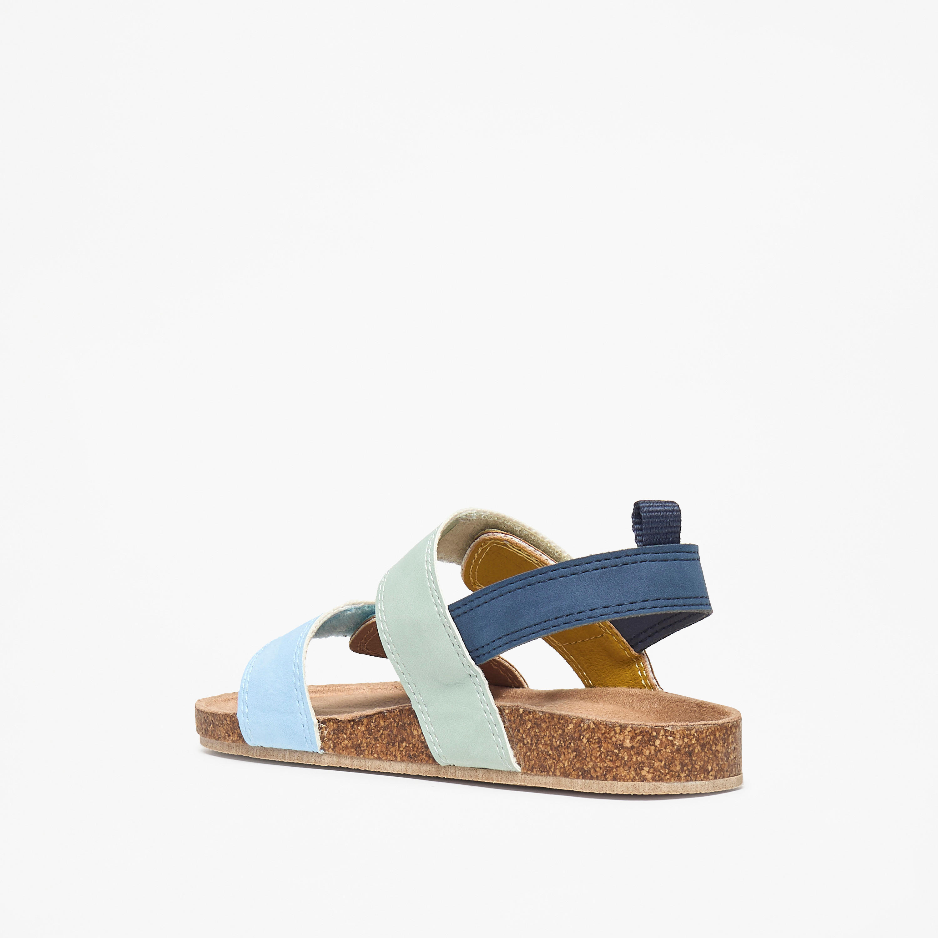 Juniors Boys Solid Hook and Loop Closure Sandals-boys-shoes-sandals-image-2