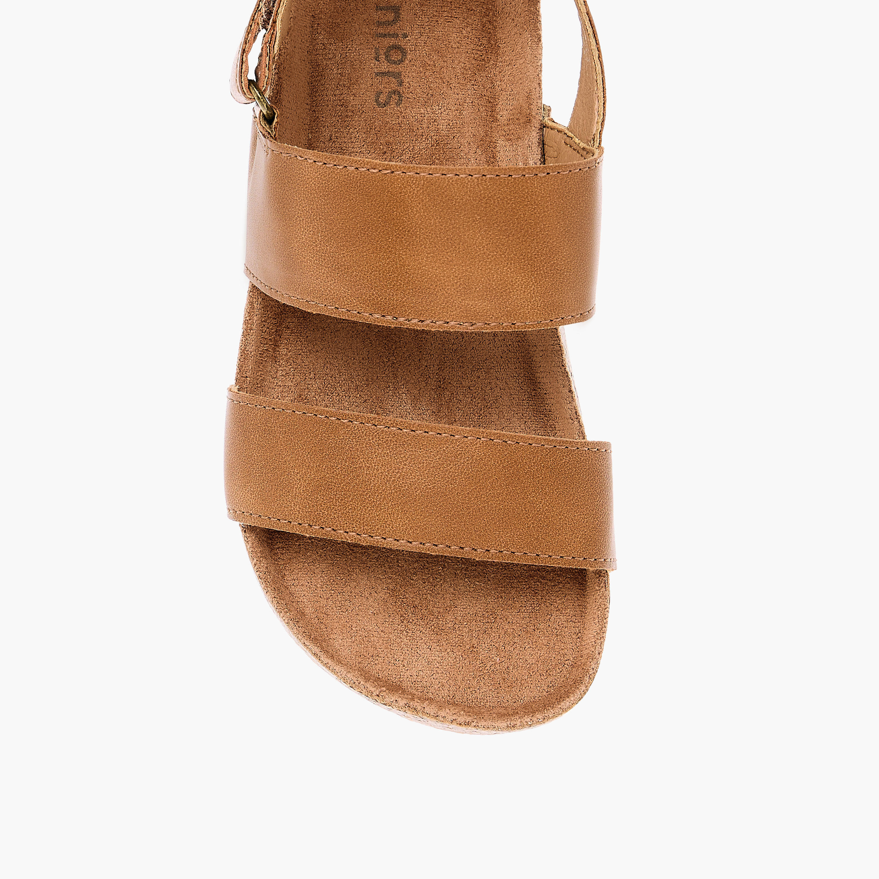 Juniors Solid Strappy Sandals with Hook and Loop Closure-boys-shoes-sandals-image-3