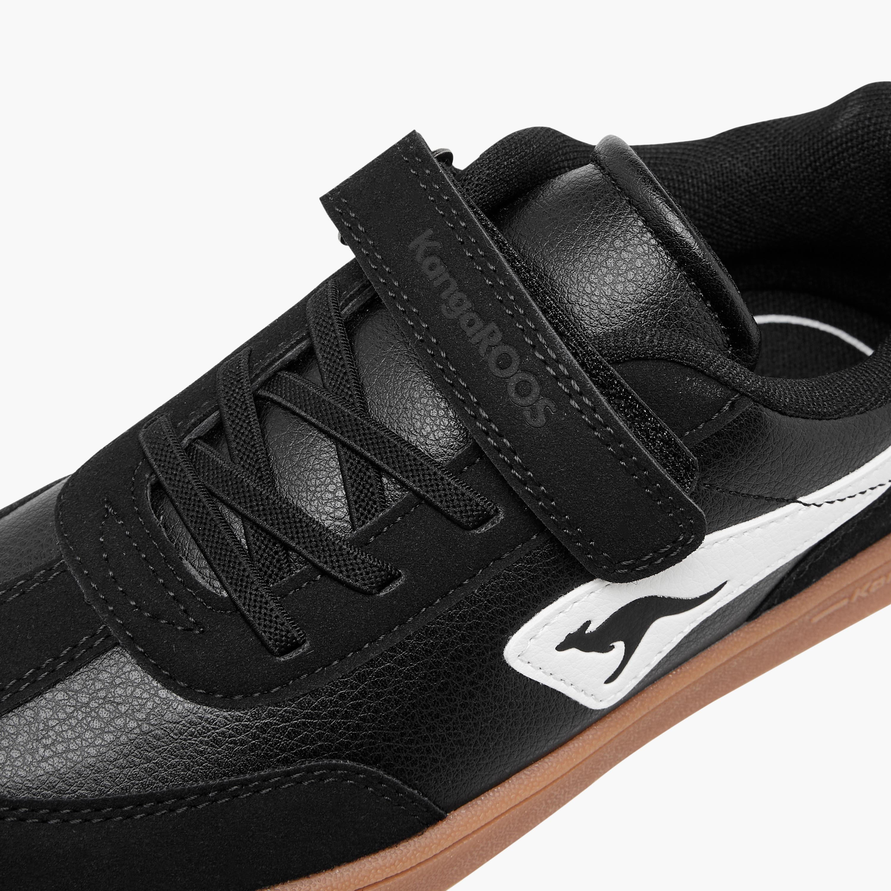 KangaROOS Boys' Panelled Sneakers with Hook and Loop Closure-boys-shoes-sneakers-image-4