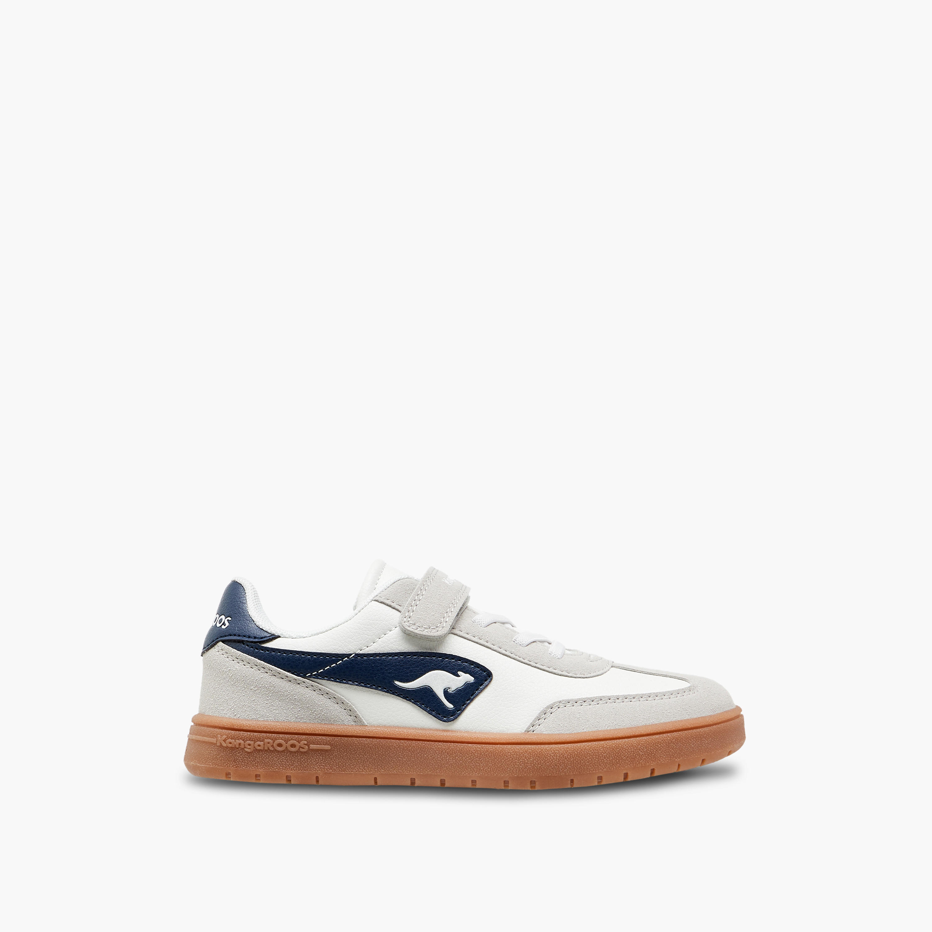 KangaROOS Boys' Panelled Sneakers with Hook and Loop Closure-boys-shoes-sneakers-image-3
