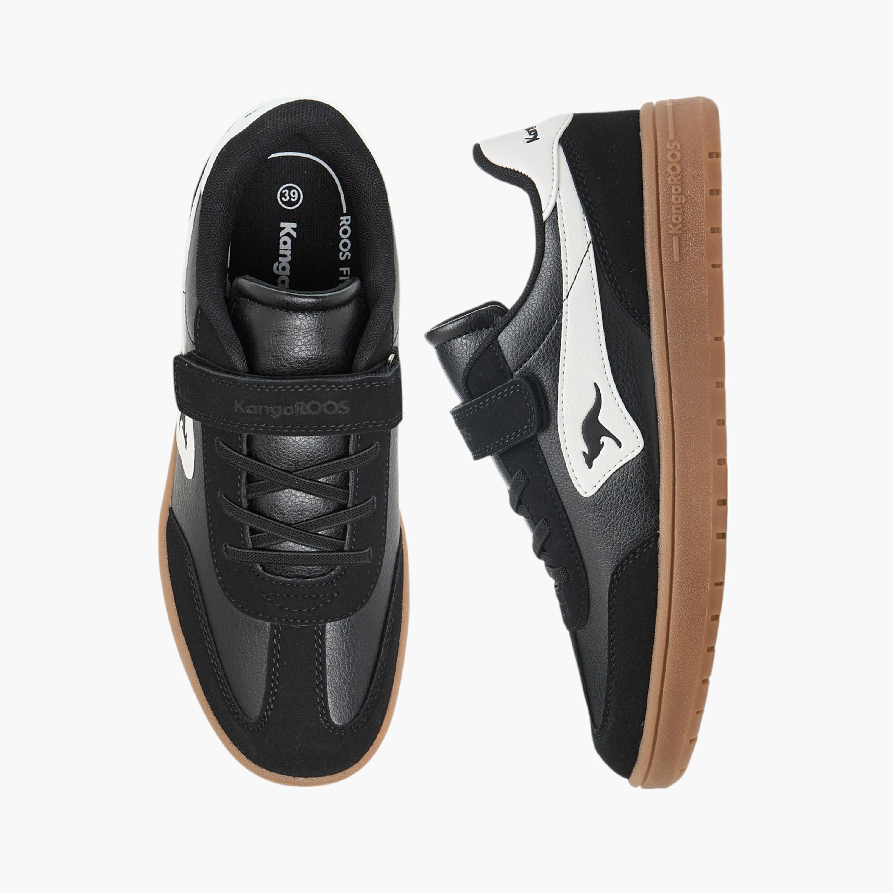 KangaROOS Women's Panelled Sneakers with Hook and Loop Closure-women-shoes-sneakers-image-1