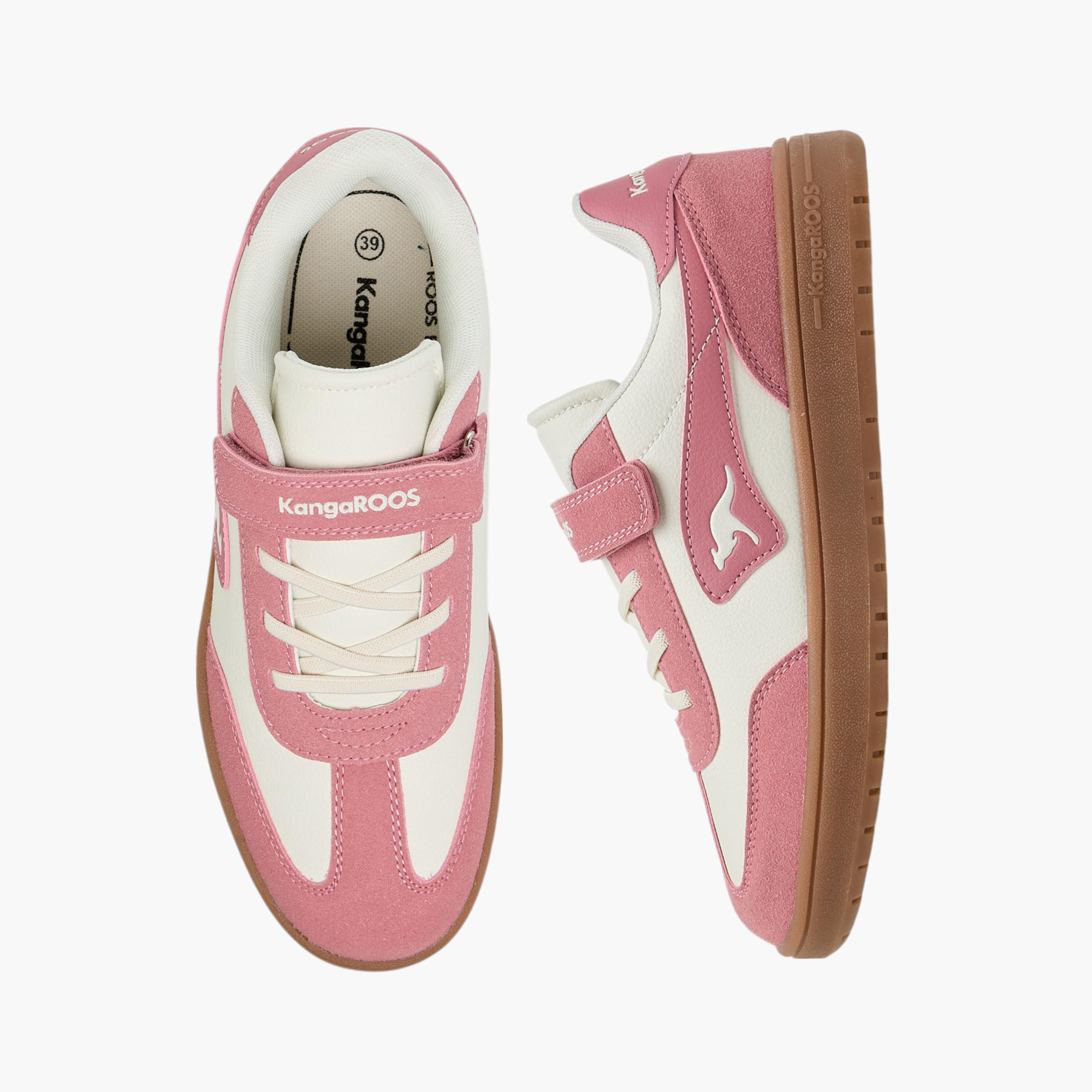 KangaROOS Women's Panelled Sneakers with Hook and Loop Closure-women-shoes-sneakers-image-1