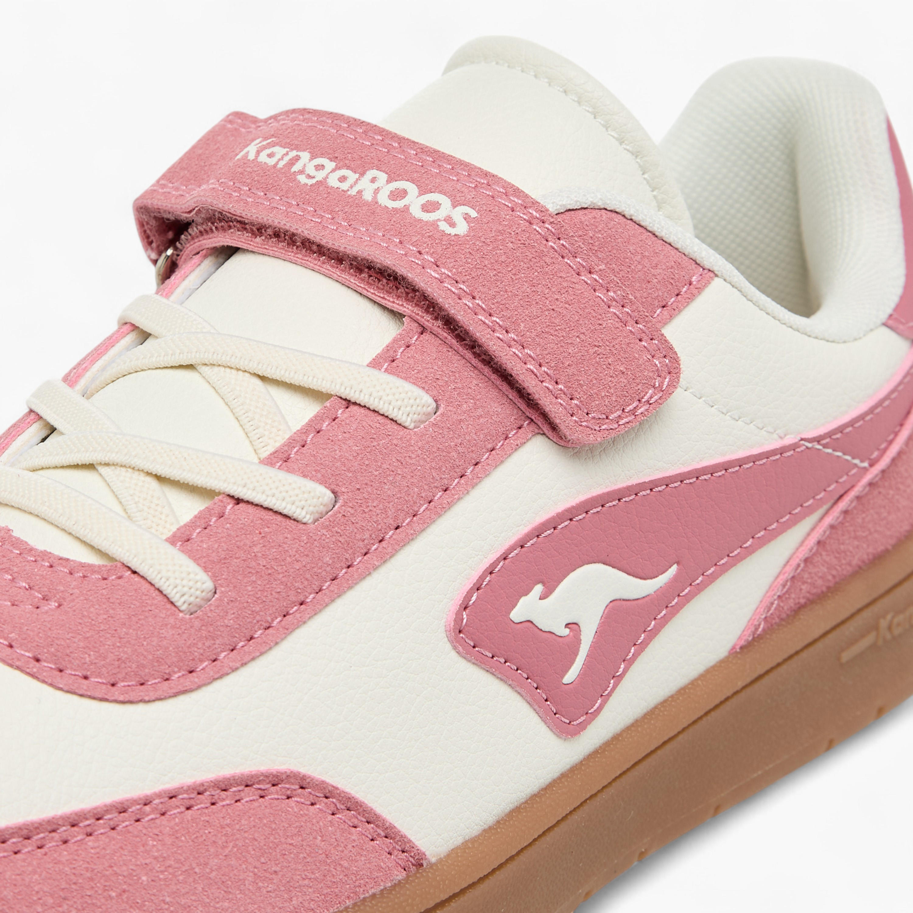 KangaROOS Women's Panelled Sneakers with Hook and Loop Closure-women-shoes-sneakers-image-4
