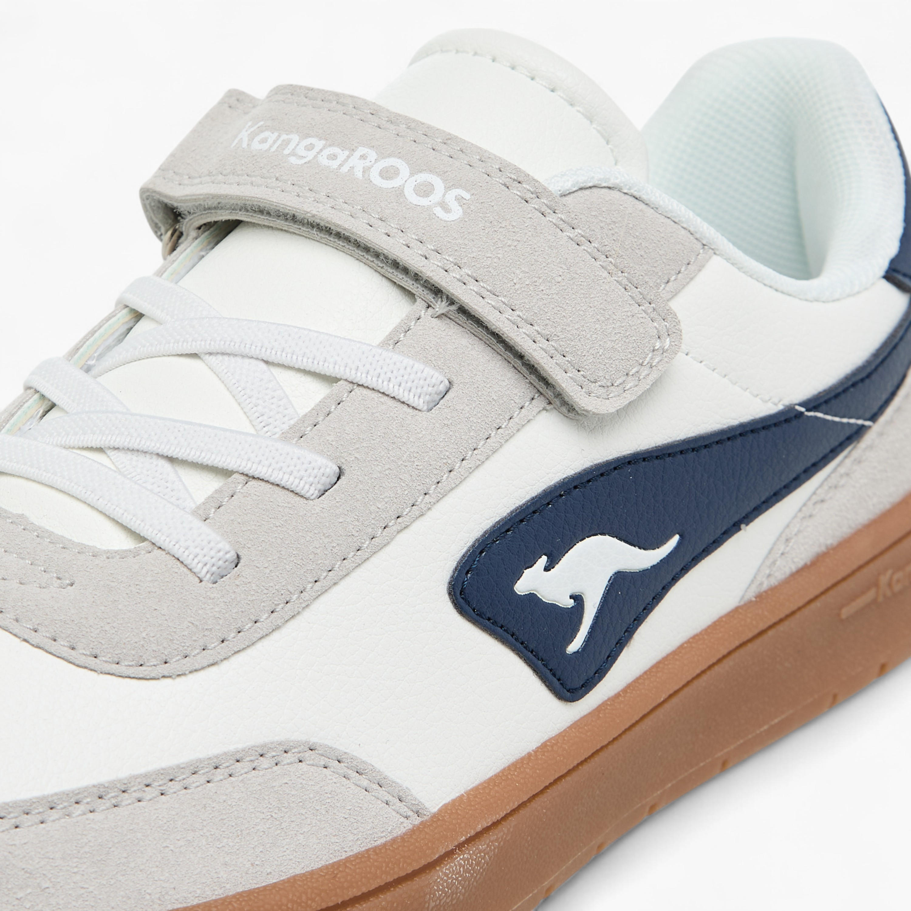 KangaROOS Women's Panelled Sneakers with Hook and Loop Closure-women-shoes-sneakers-image-4